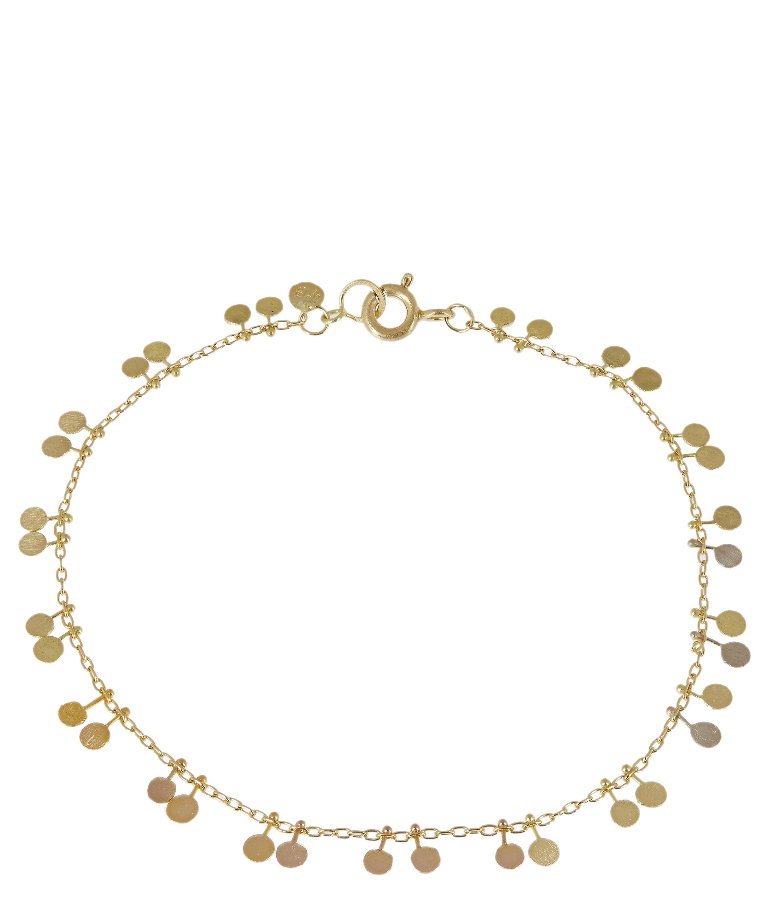 SIA TAYLOR GOLD RAINBOW TINY DOUBLE DOTS BRACELET,000644886