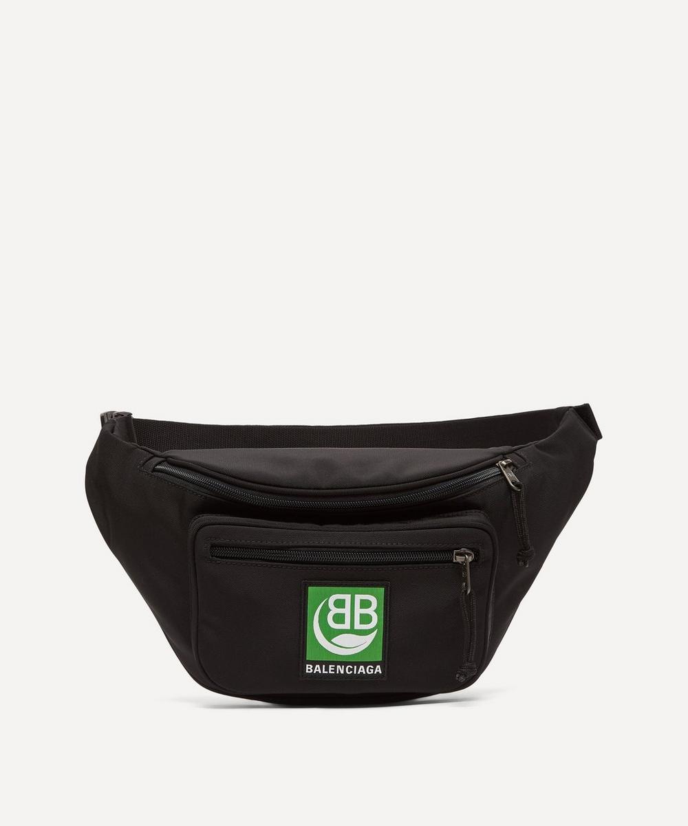 Balenciaga Bb Logo Explorer Belt Pack In Black | ModeSens