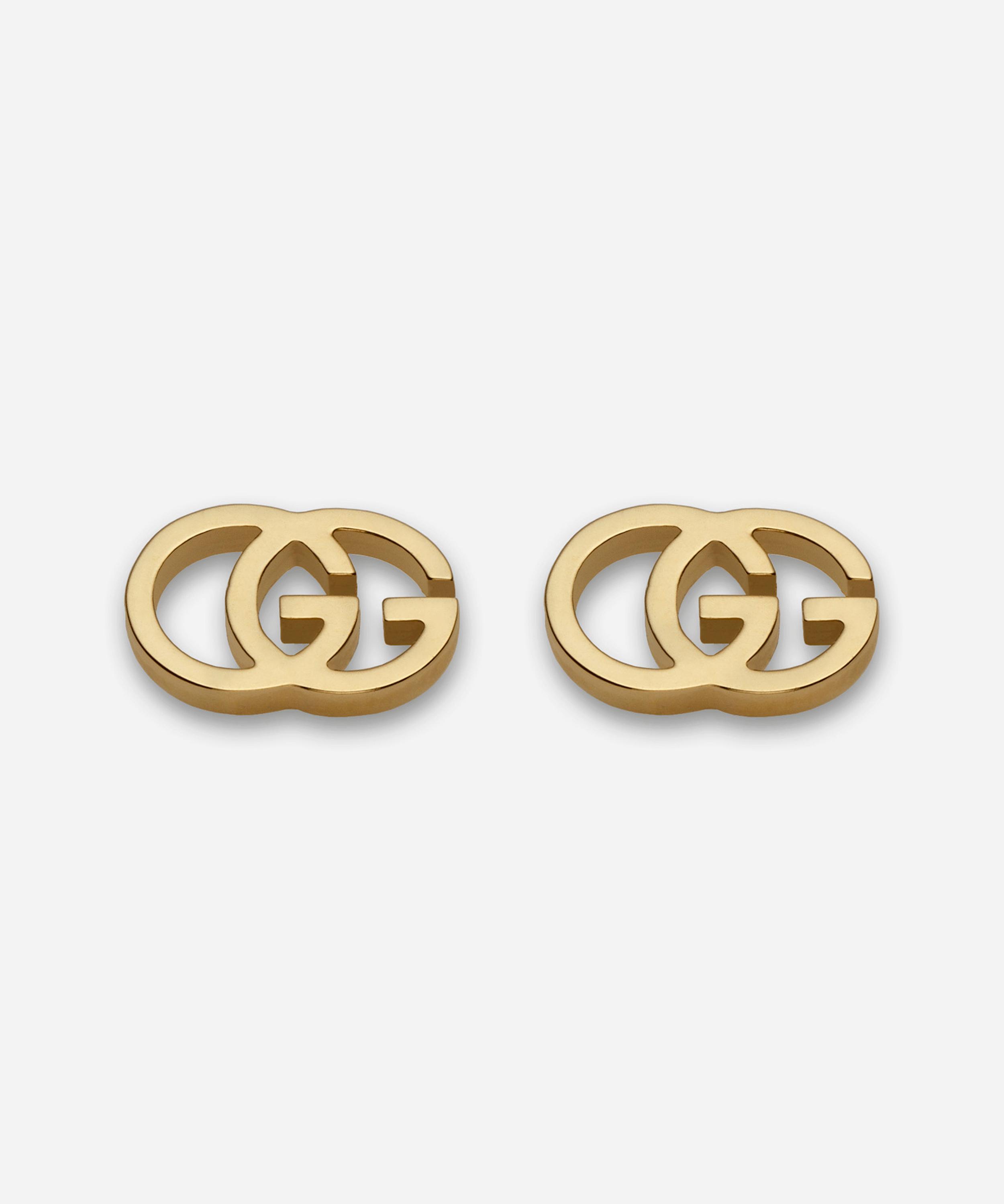 Gold GG Tissue Stud Earrings