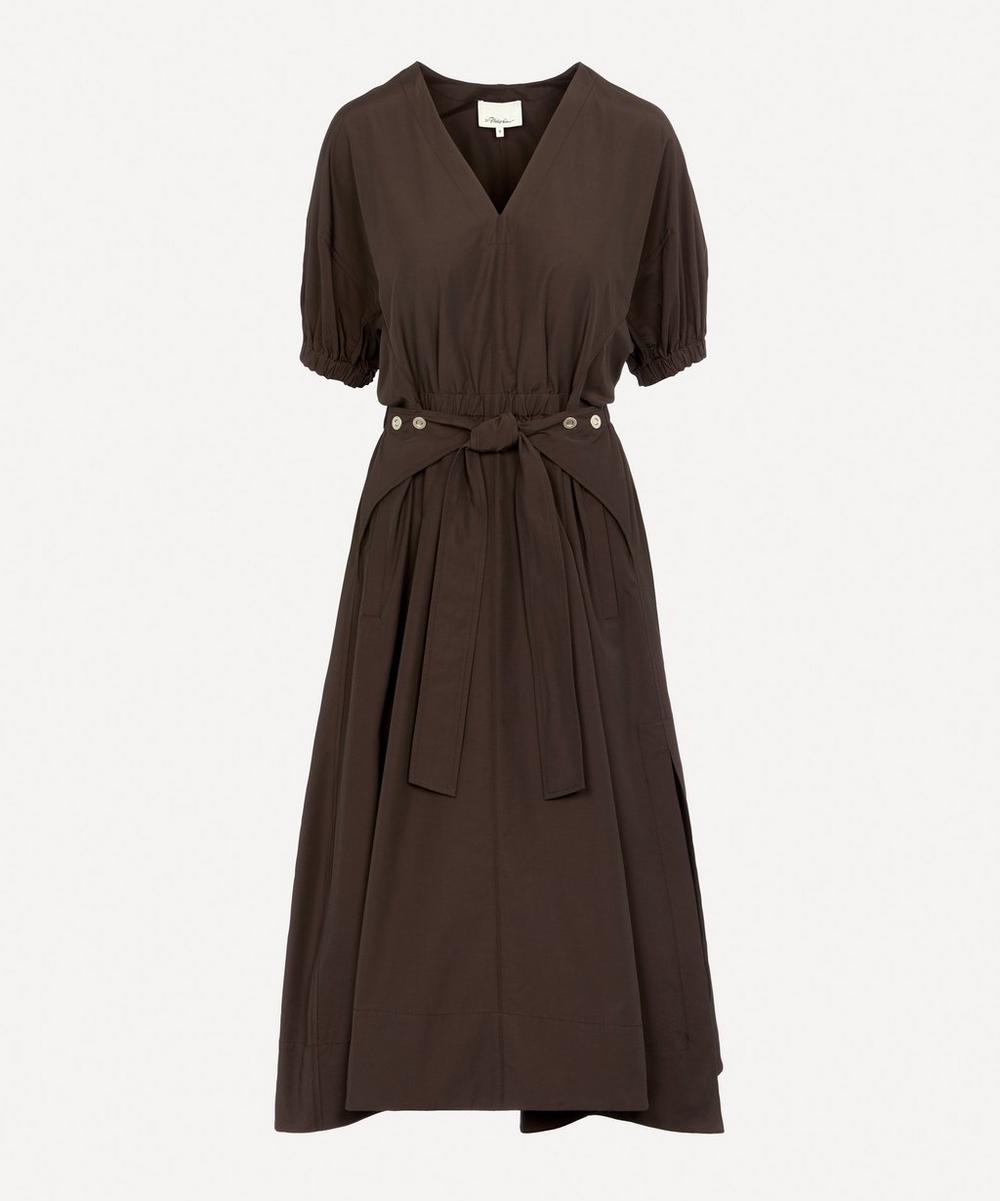 3.1 PHILLIP LIM / フィリップ リム GATHERED SLEEVE BELTED UTILITY DRESS,000646058