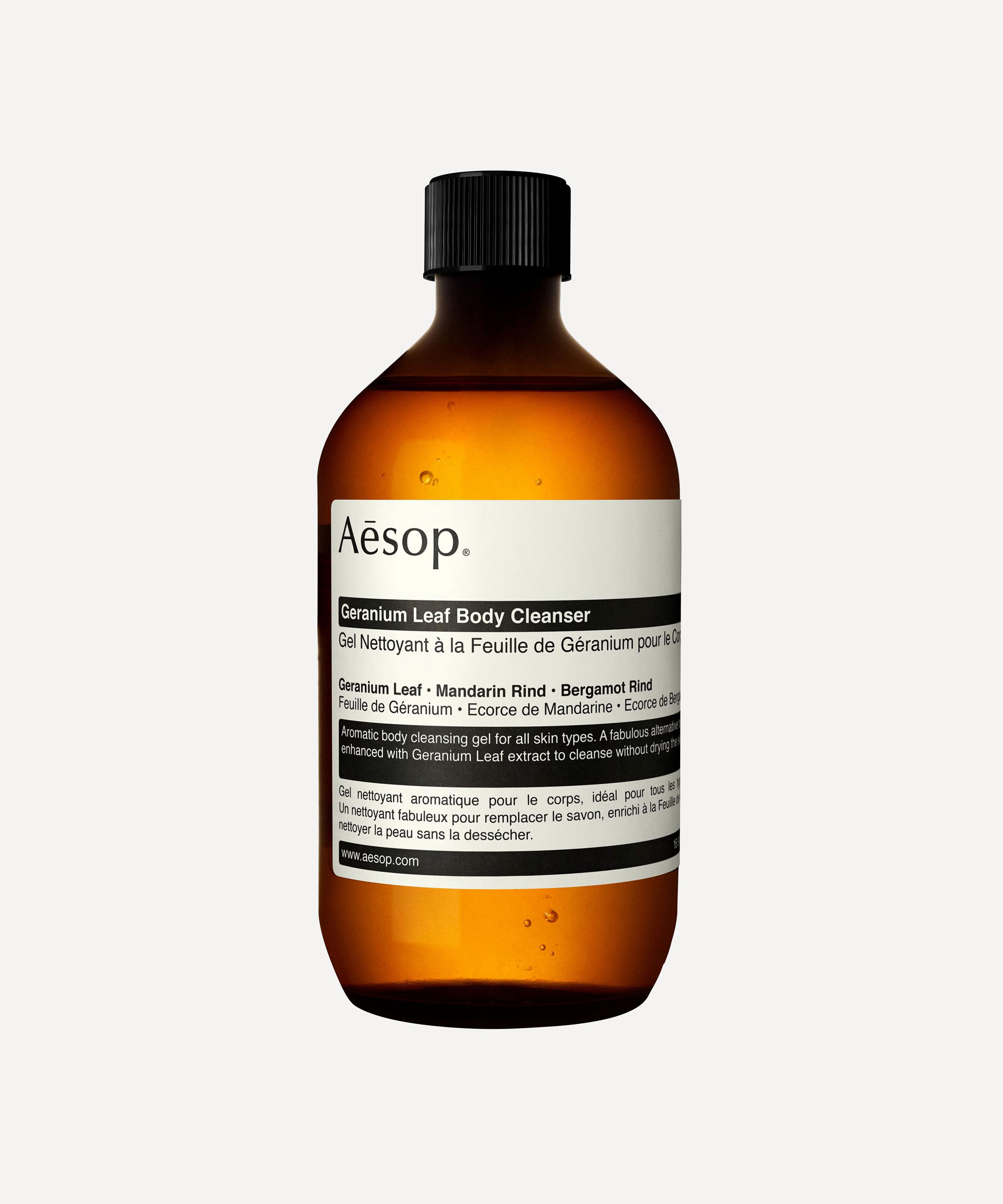 Aesop Geranium Leaf Body Cleanser Refill 500ml In White