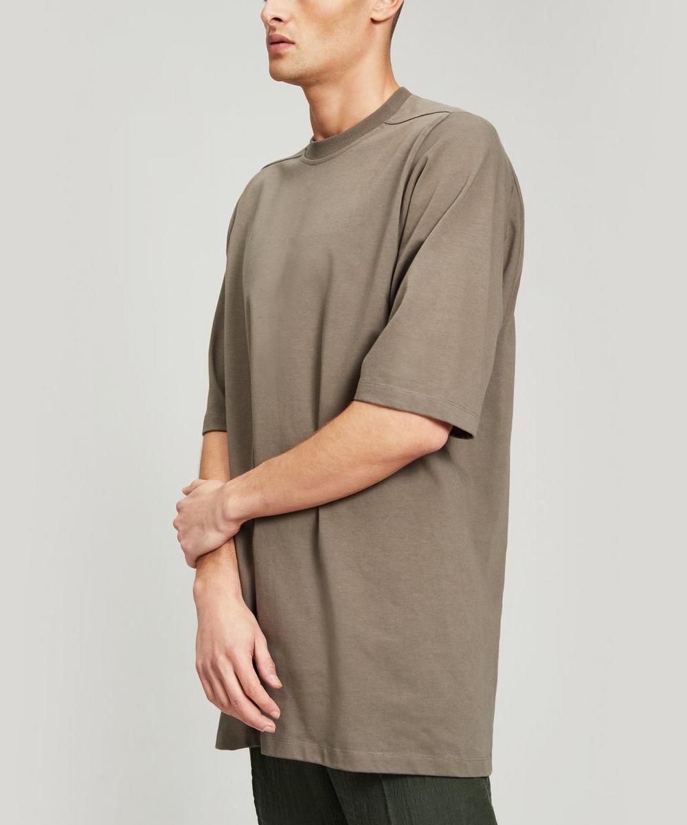 Rick Owens Oversized Heavy Cotton T-shirt In Dust