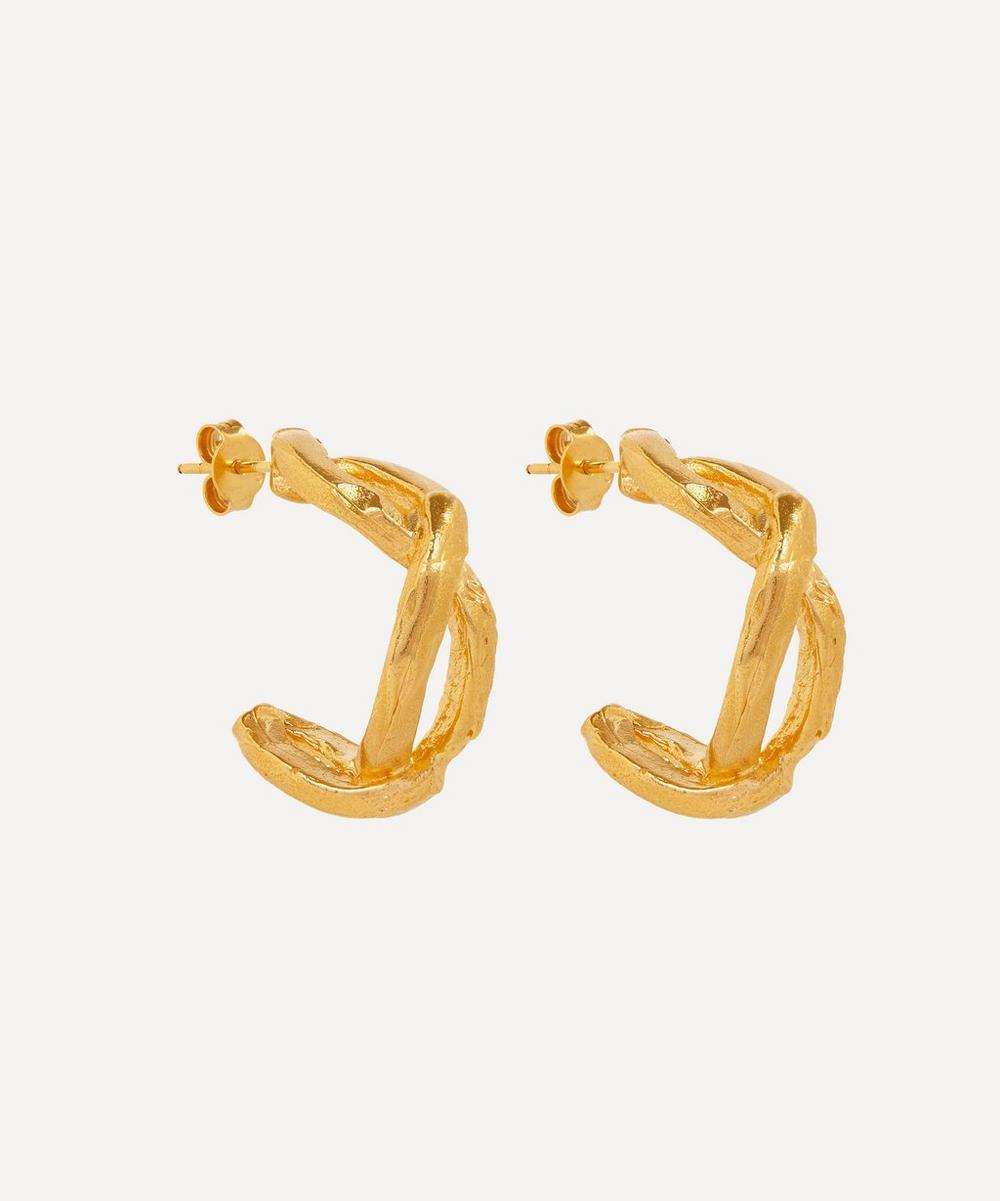Alighieri Gold-plated The Orbit Of The Writer Hoop Earrings