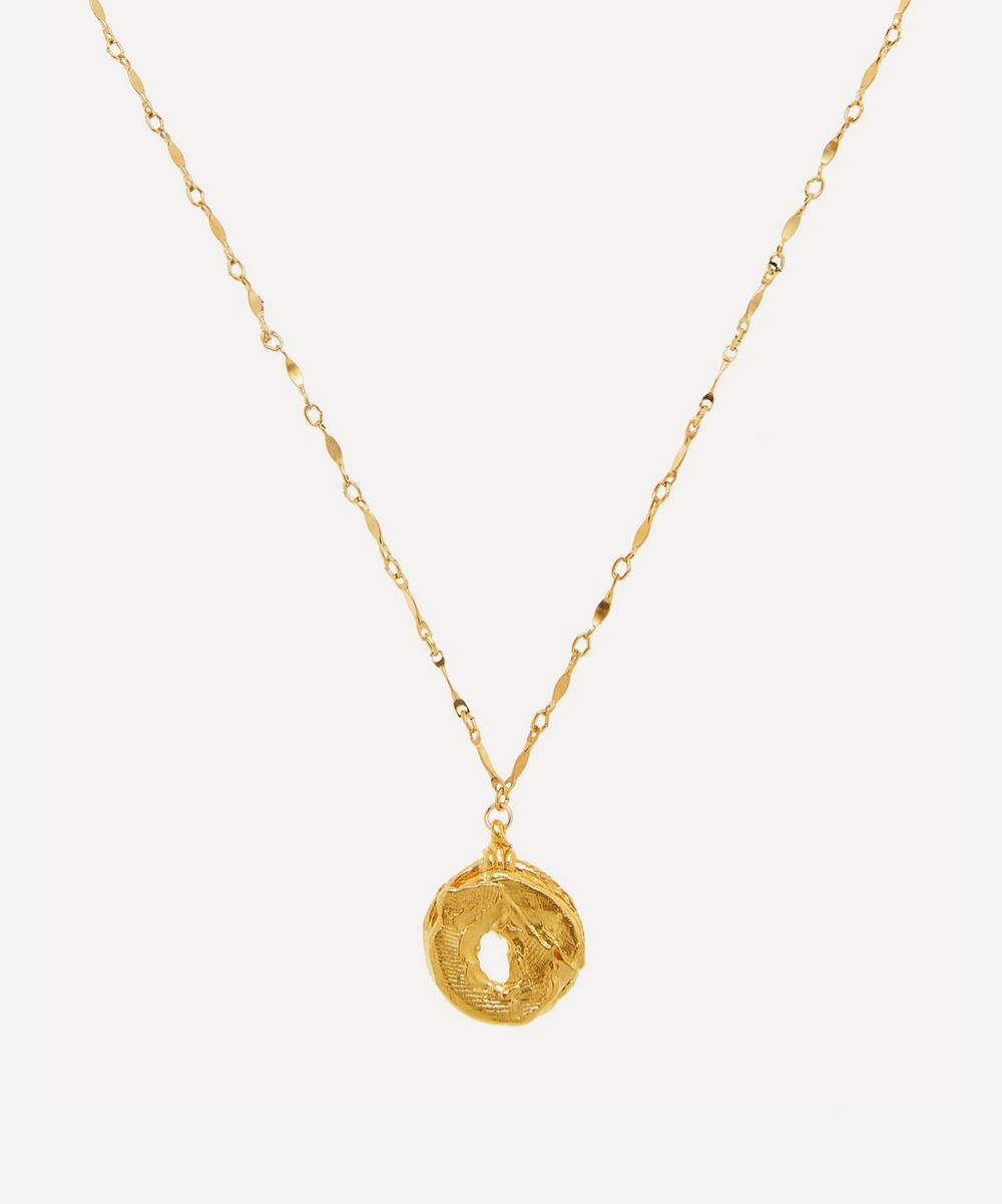 ALIGHIERI GOLD-PLATED THE FRAGMENTED DECISION PENDANT NECKLACE,000647868