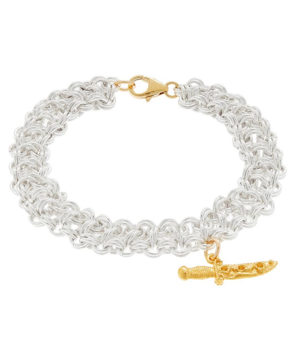 ALIGHIERI SILVER AND GOLD-PLATED THE CAPTURED PROTECTION BRACELET,000647879