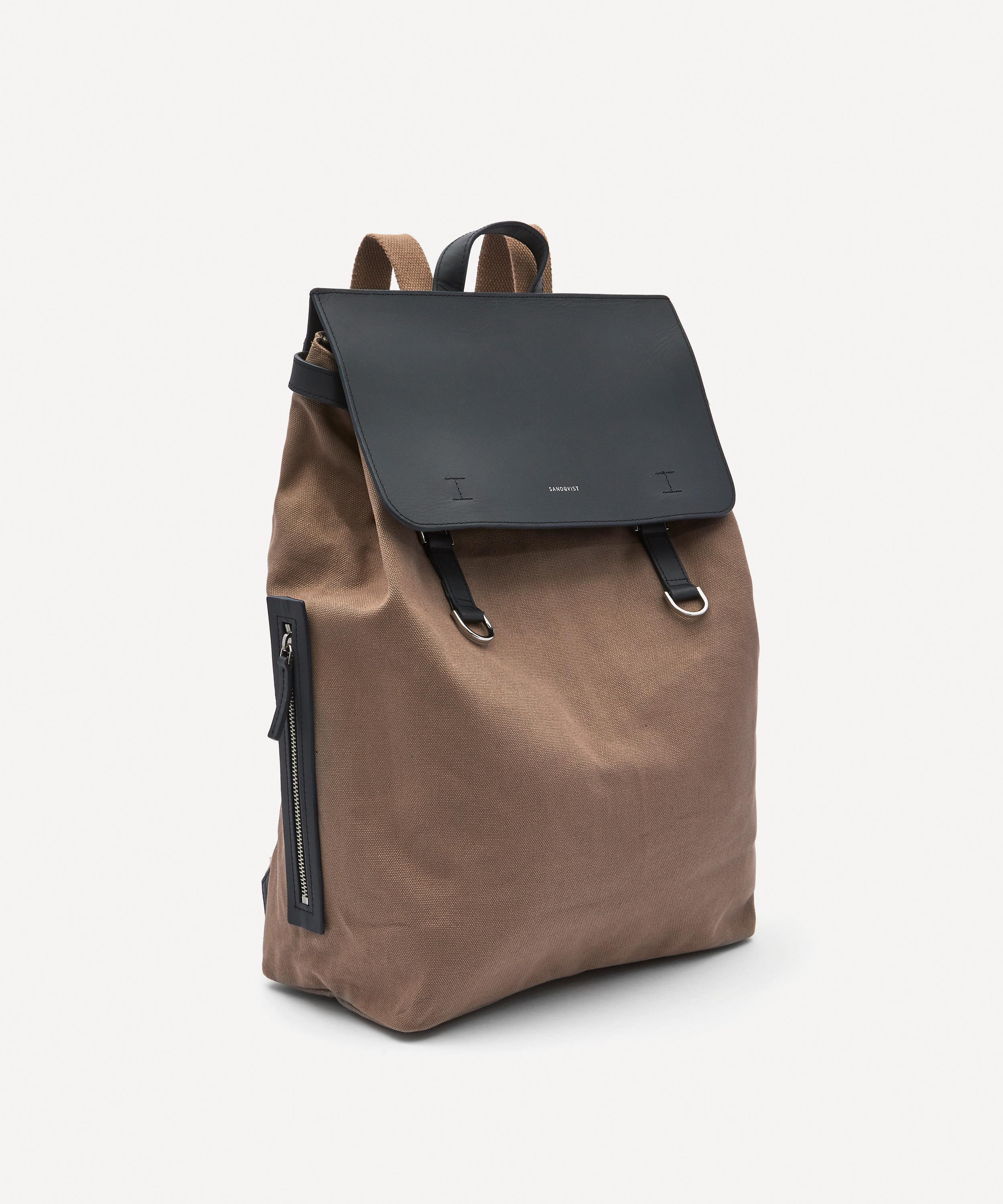 Hege Metal Hook Cotton Canvas Backpack