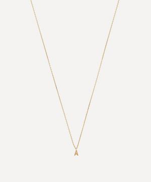9ct Gold A Initial Pendant Necklace