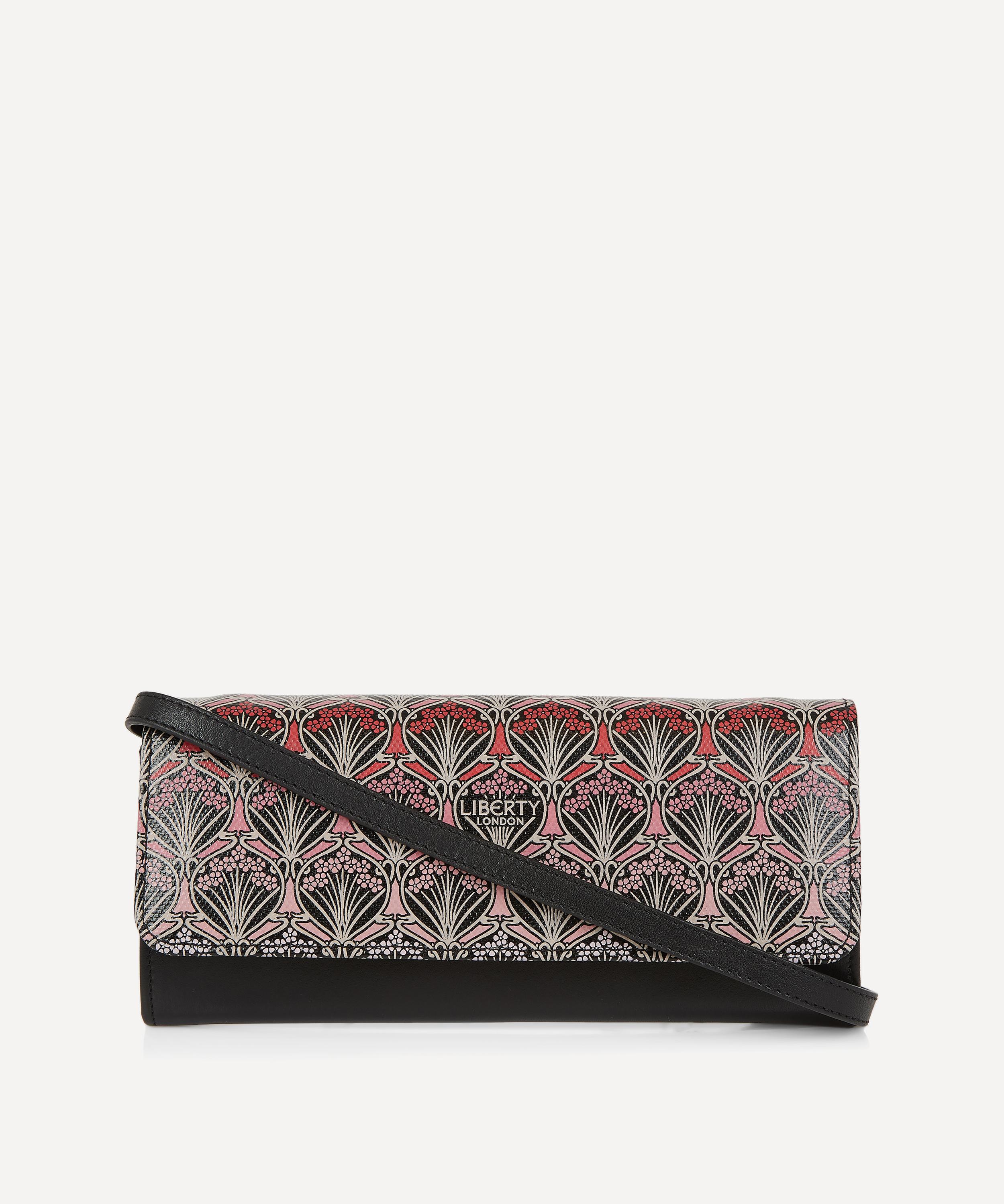 Liberty London Iphis Sunset Soho Canvas Cross-body Clutch In Coral