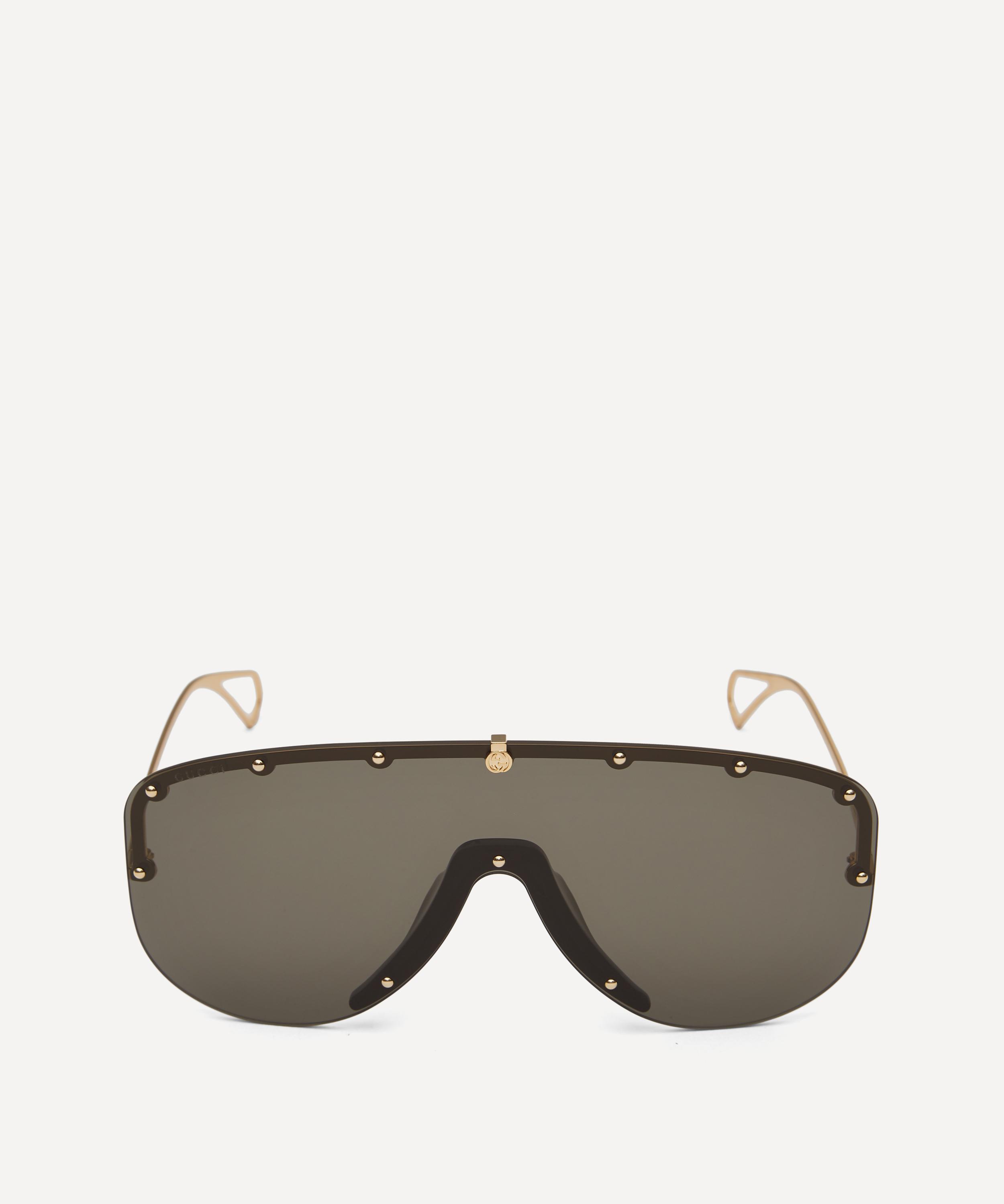 gucci oversized shield sunglasses