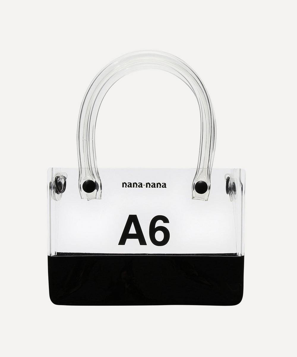 Nana-nana Pvc Opaque A6 Cross-body Bag In Black