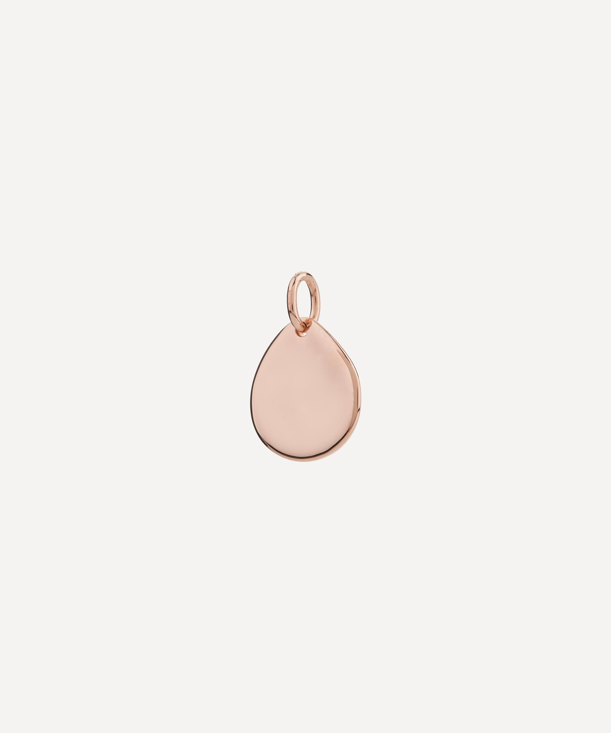 Monica Vinader Rose Gold Plated Vermeil Silver Siren Small Pendant Charm In Rose Gold Vermeil
