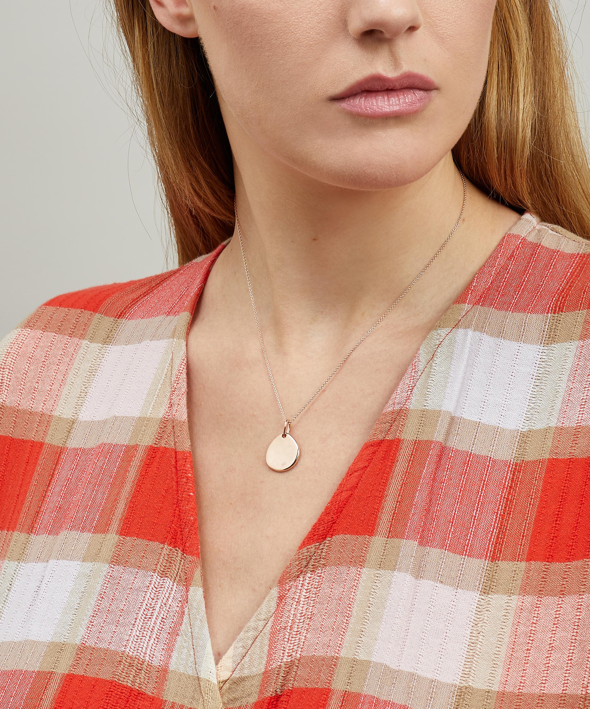 Monica Vinader Rose Gold Plated Vermeil Silver Siren Small Pendant Charm In Rose Gold Vermeil
