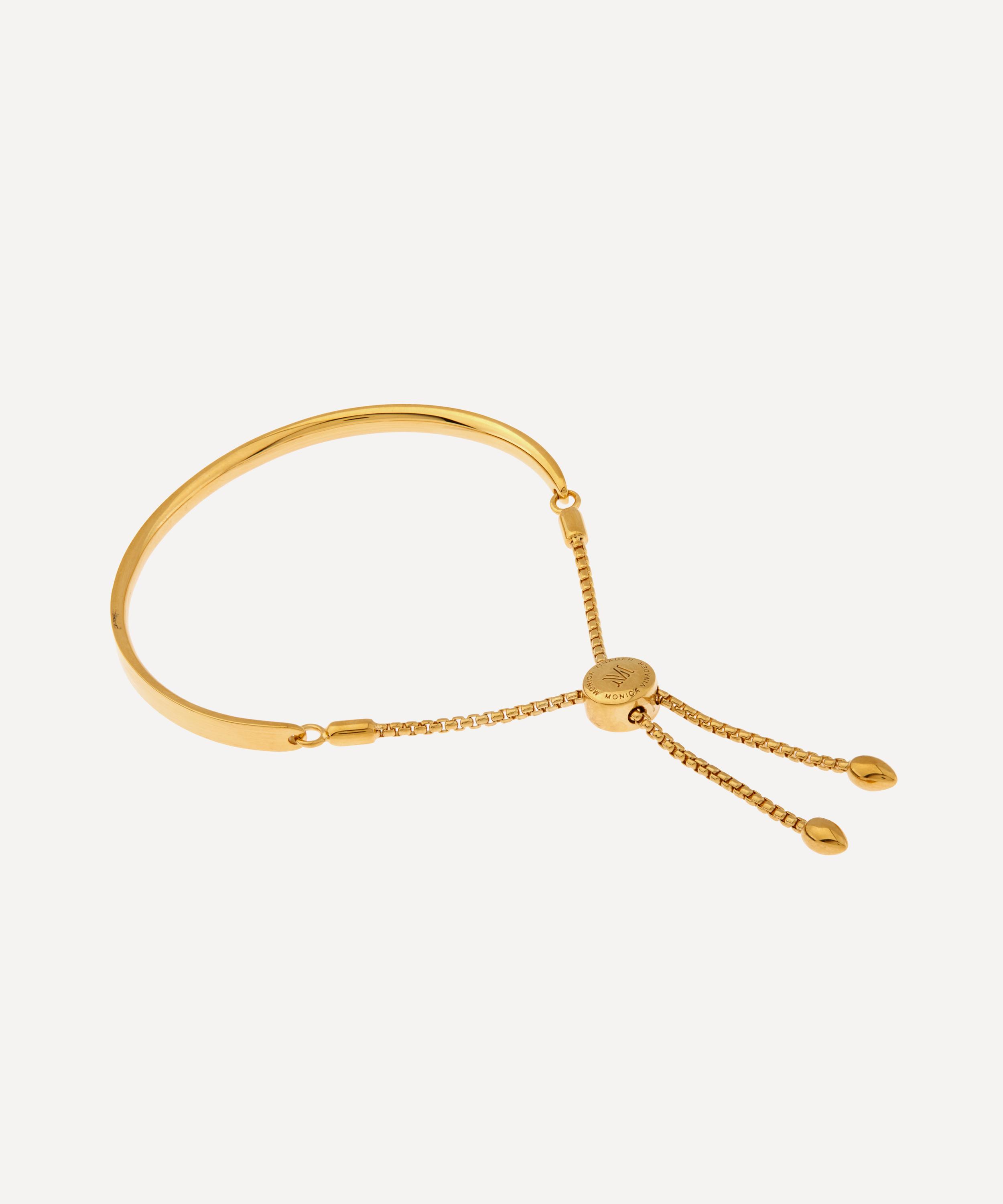 Monica Vinader Gold Plated Vermeil Silver Fiji Chain Friendship Bracelet In Gold