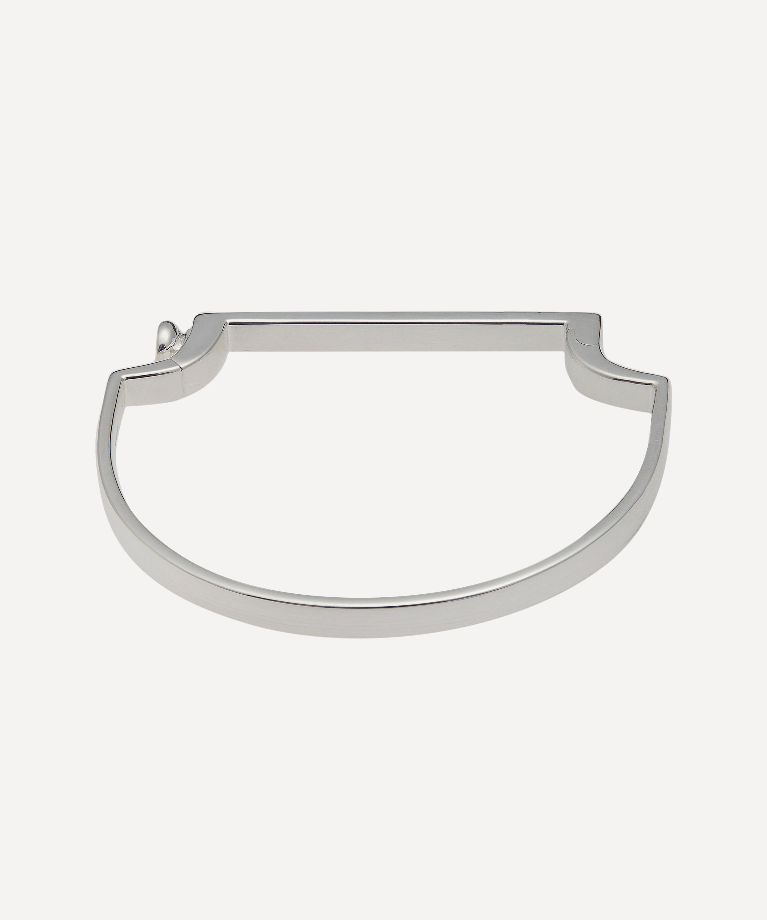Monica Vinader Silver Signature Petite Thin Bangle In Silver