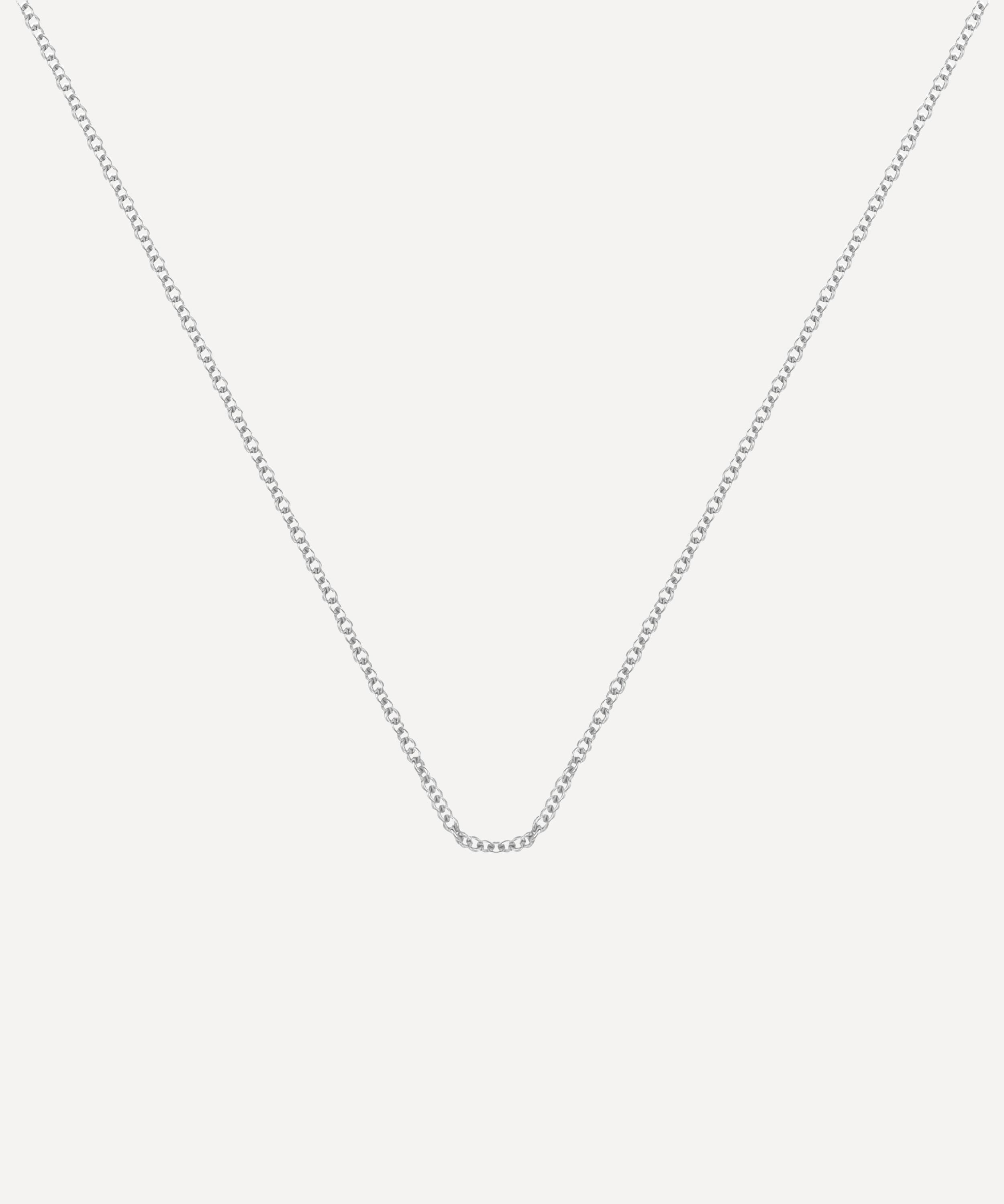 Monica Vinader Silver Long Fine Beaded Chain In Silver