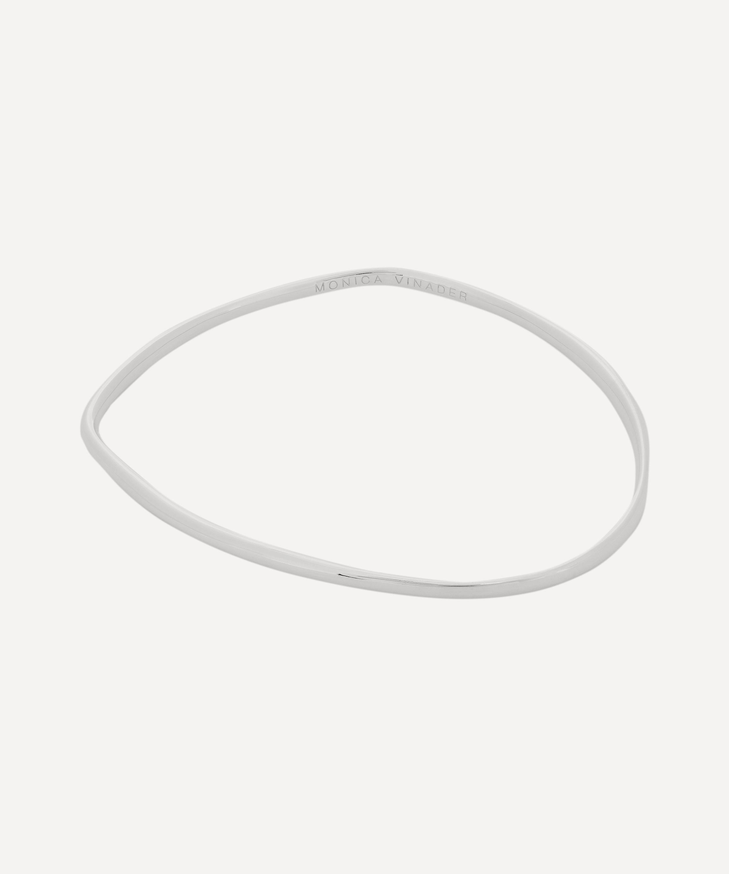 Monica Vinader Silver Nura Reef Medium Bangle