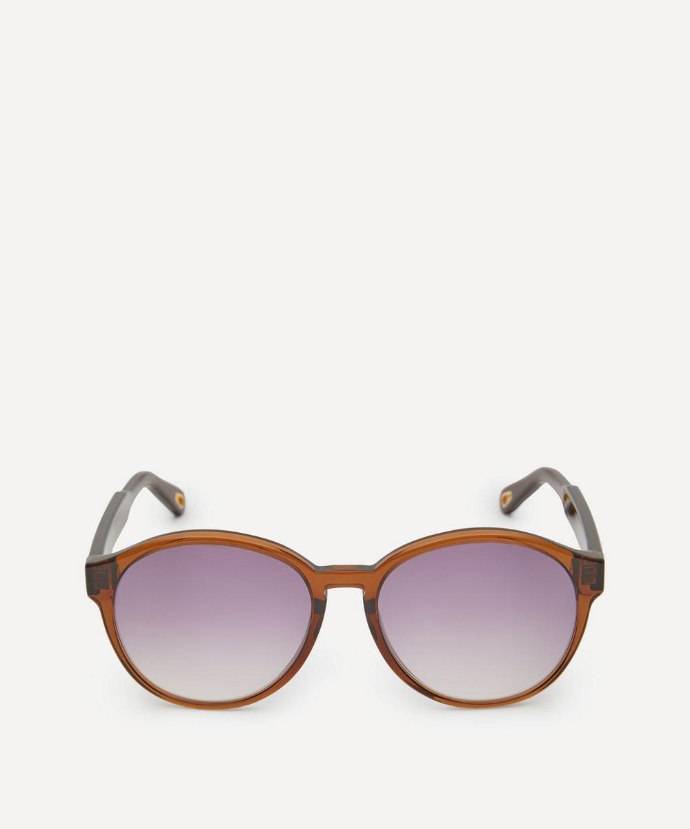 Chloé Willow Rounded Sunglasses In Brown
