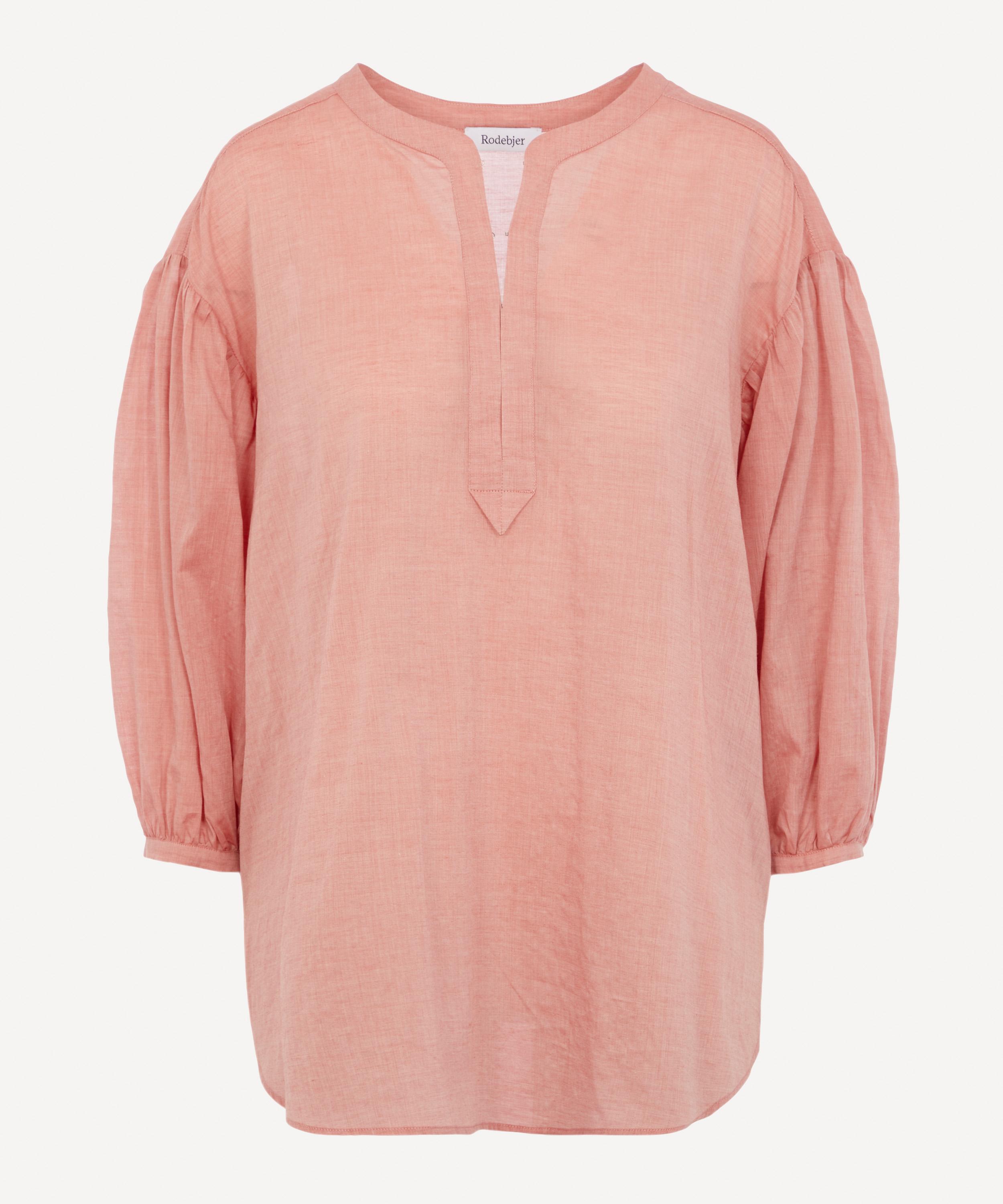 RODEBJER SAKINA V-NECK COTTON BLOUSE 000698065