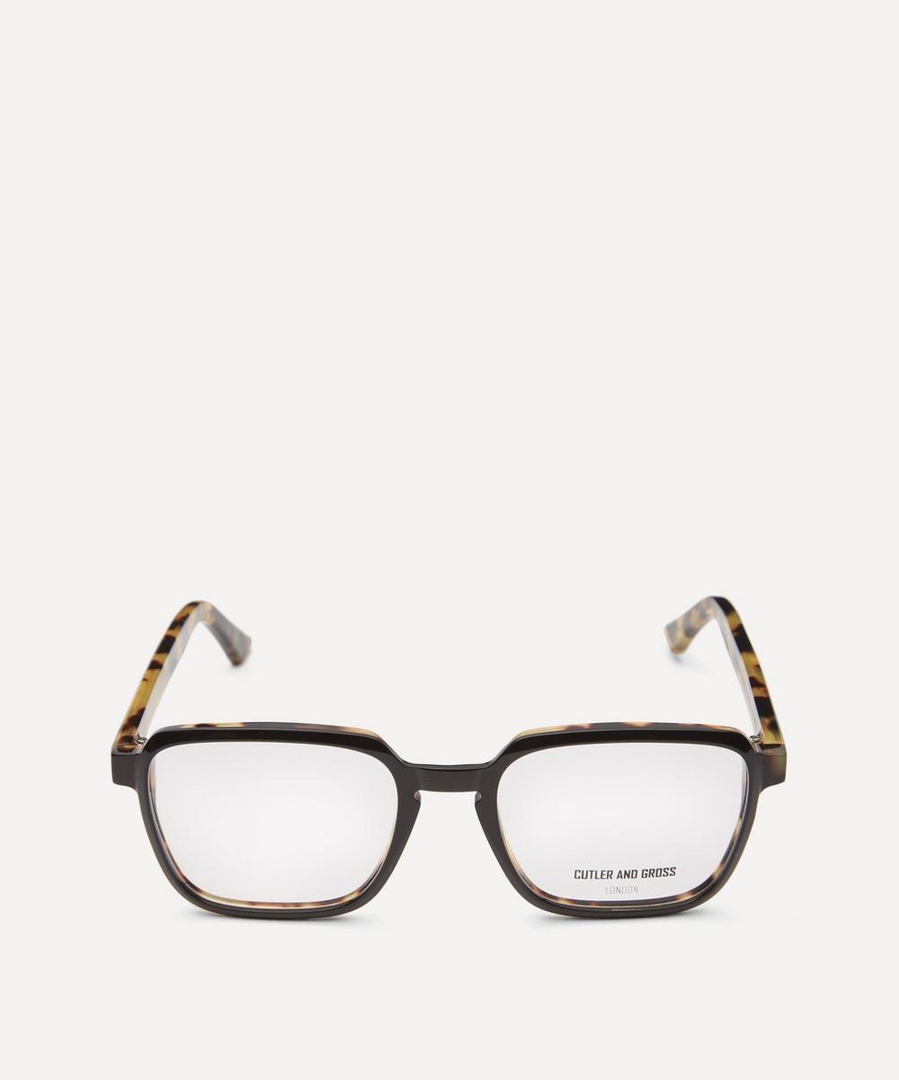 CUTLER AND GROSS 1361-03 SQUARE-FRAME OPTICAL GLASSES,000698262