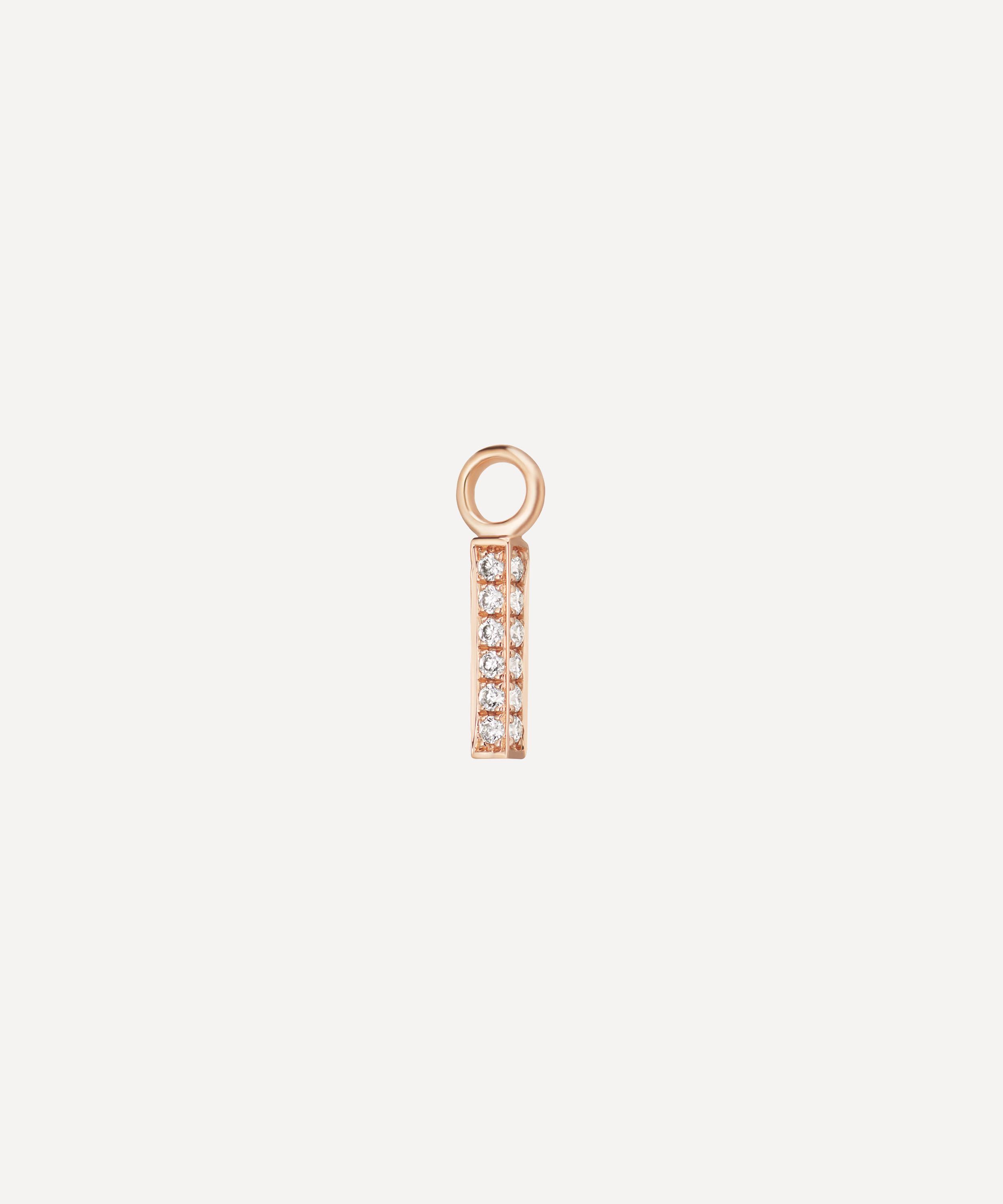 MARIA TASH MARIA TASH 14CT 7MM DIAMOND PAVE SQUARE BAR CHARM 000698348