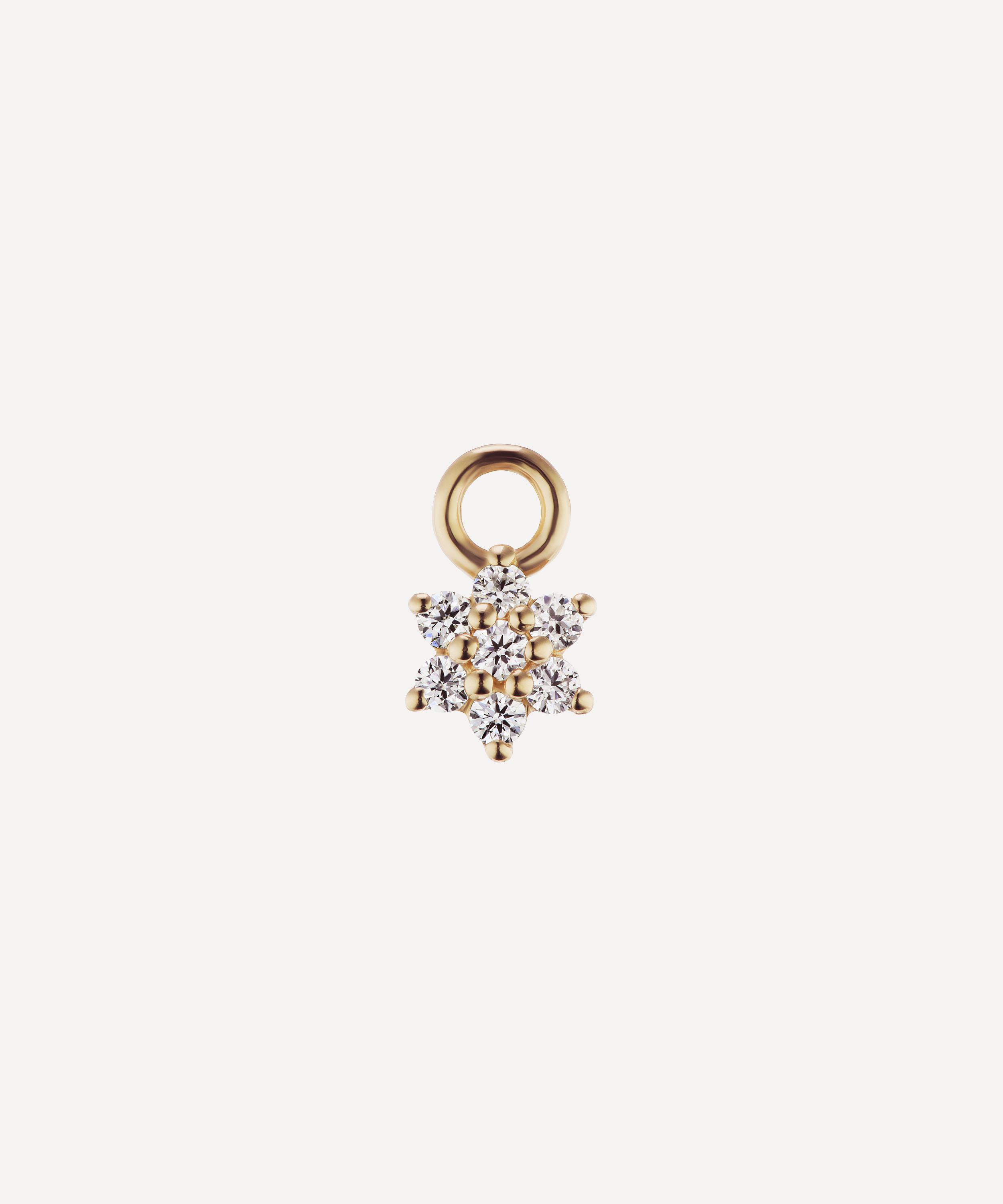 MARIA TASH MARIA TASH 18CT 4.5MM DIAMOND FLOWER CHARM 000698349