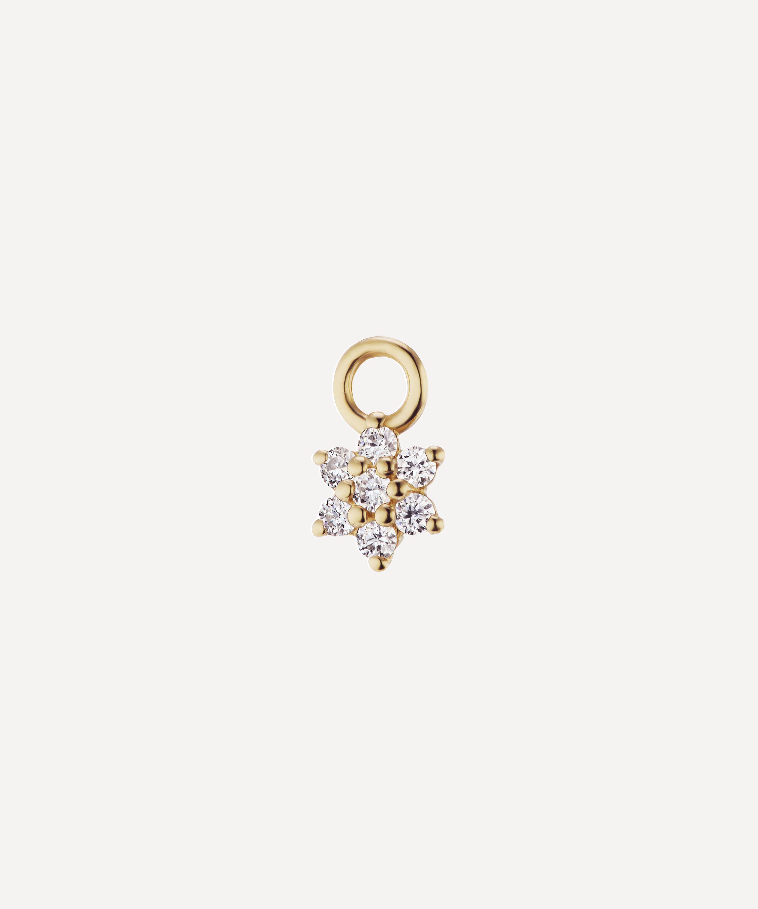 MARIA TASH MARIA TASH 18CT 4.5MM DIAMOND FLOWER CHARM 000698349