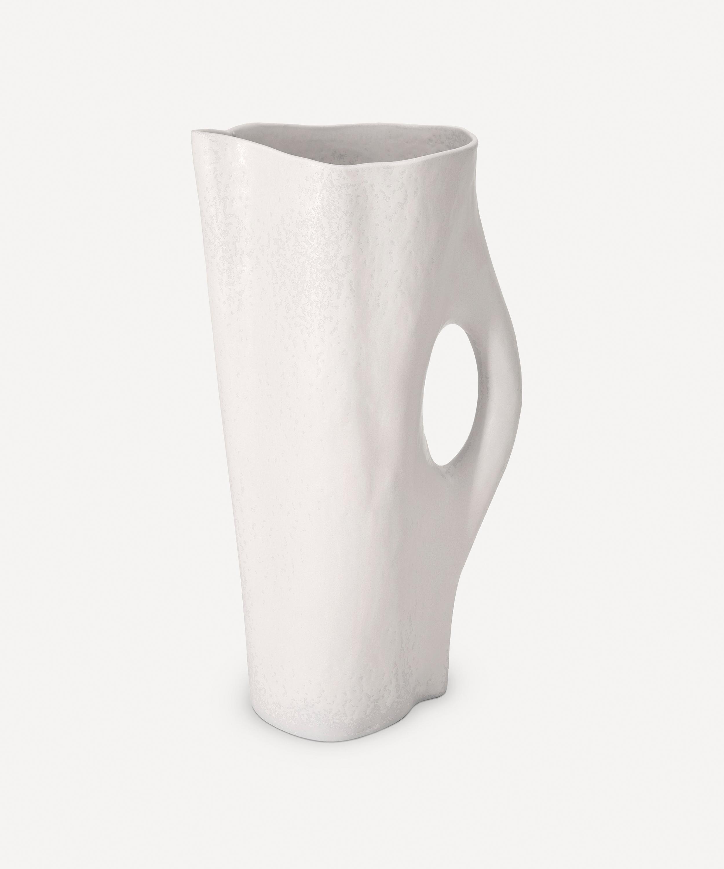 L'objet Timna Porcelain Pitcher - Stone In White
