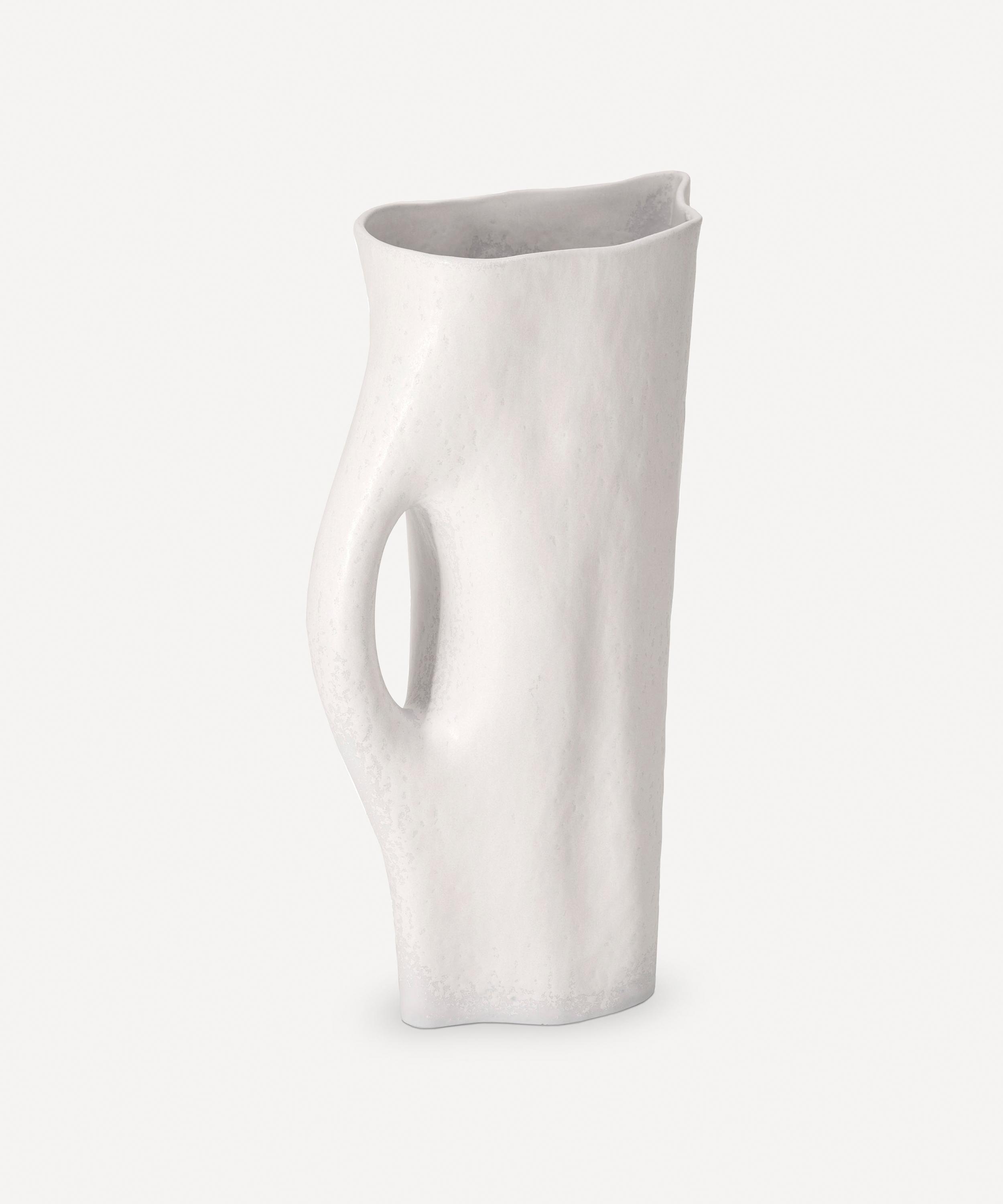 L'objet Timna Porcelain Pitcher - Stone In White