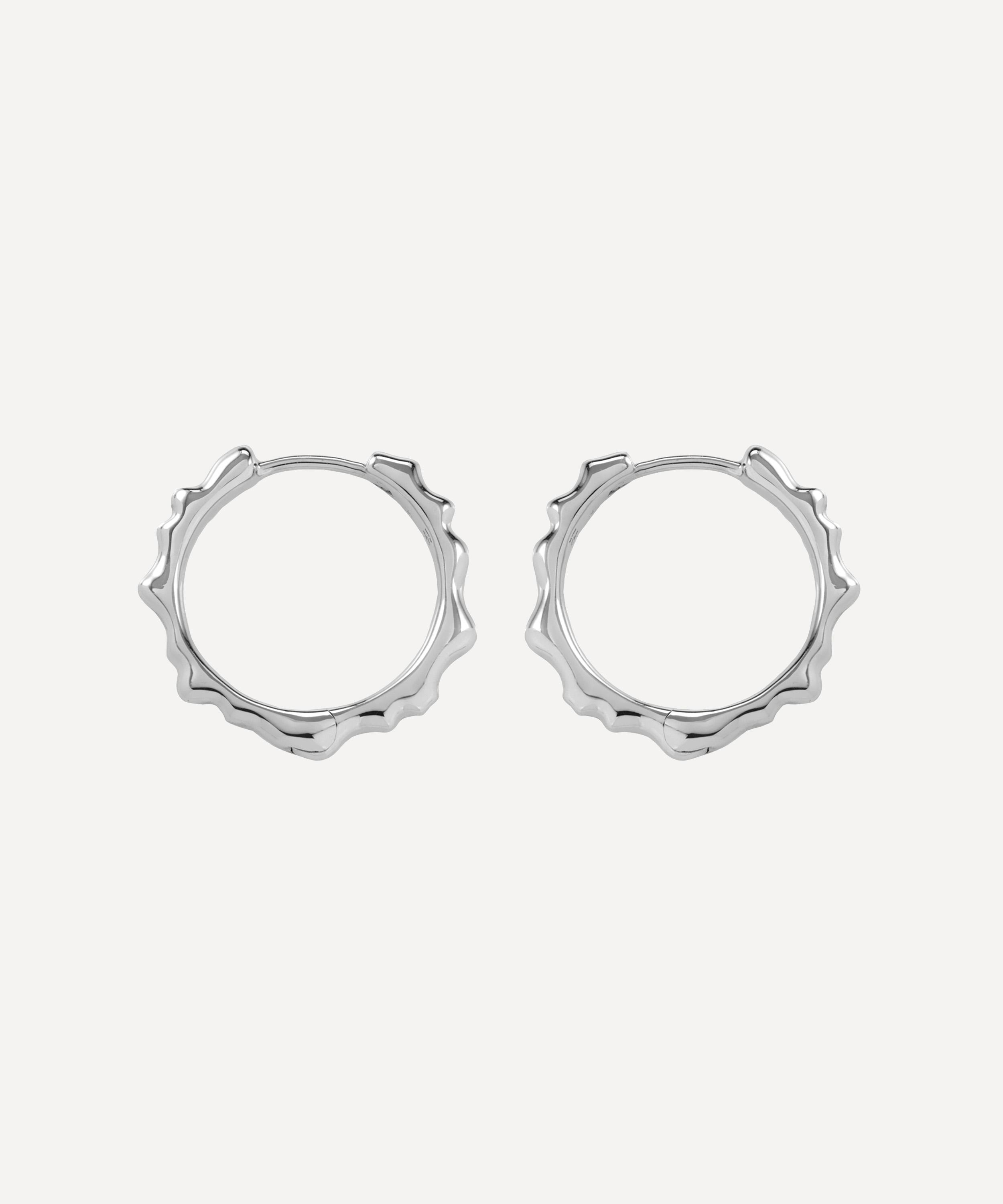 MONICA VINADER MONICA VINADER SILVER SIREN MUSE SMALL HOOP EARRINGS 000701288