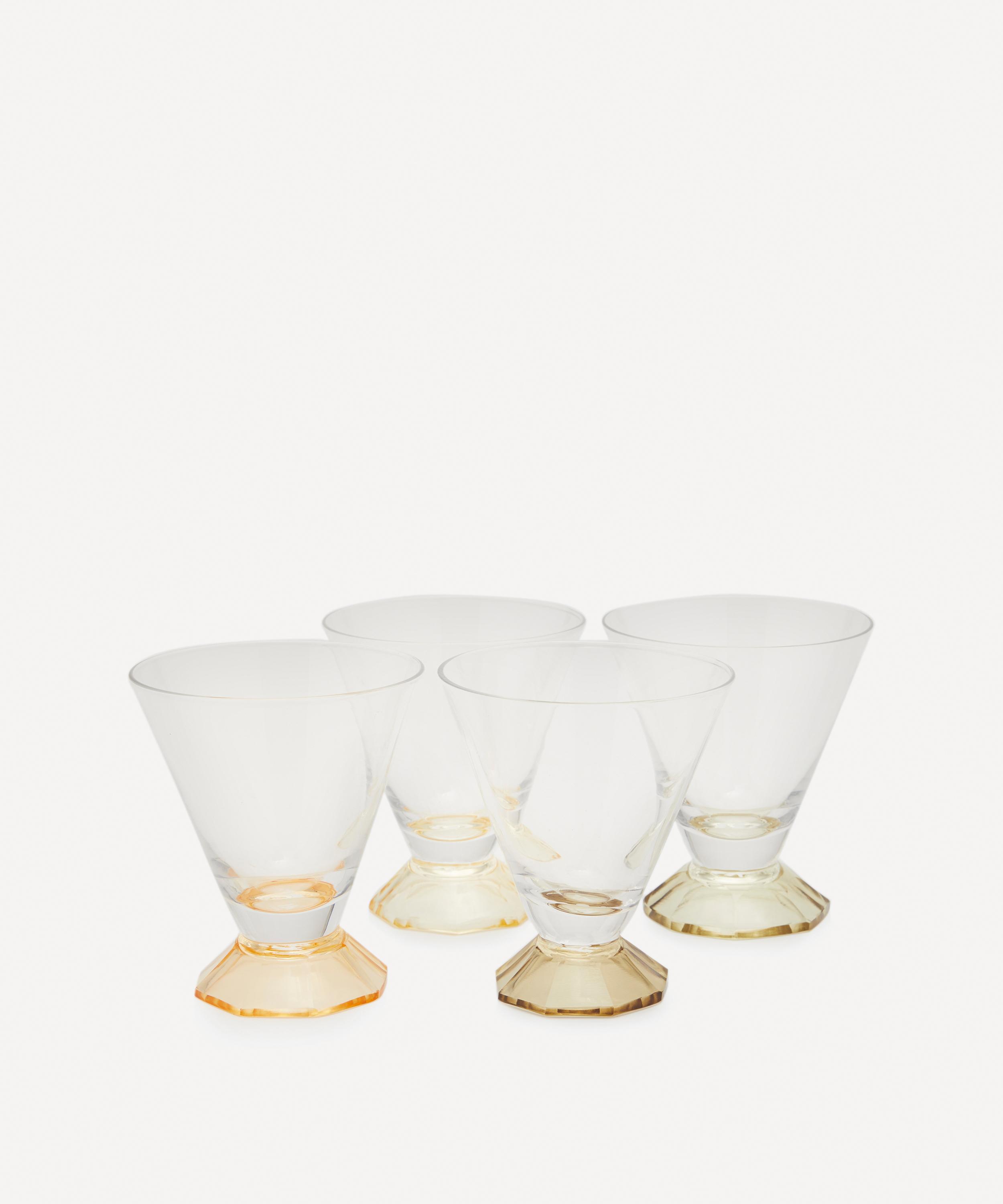 Coloured Cocktail Glass Set Of Four Liberty