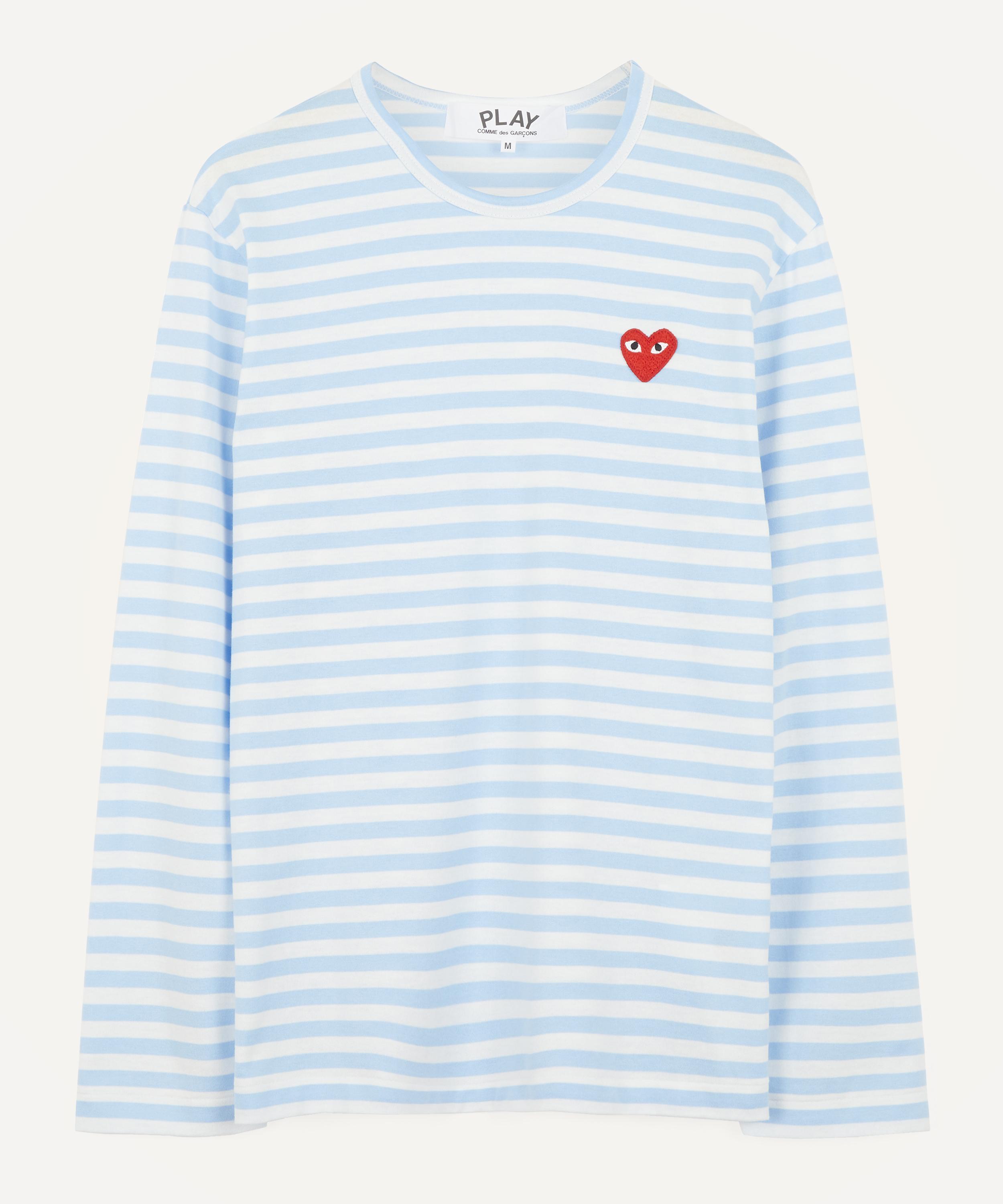 striped shirt with heart with eyes
