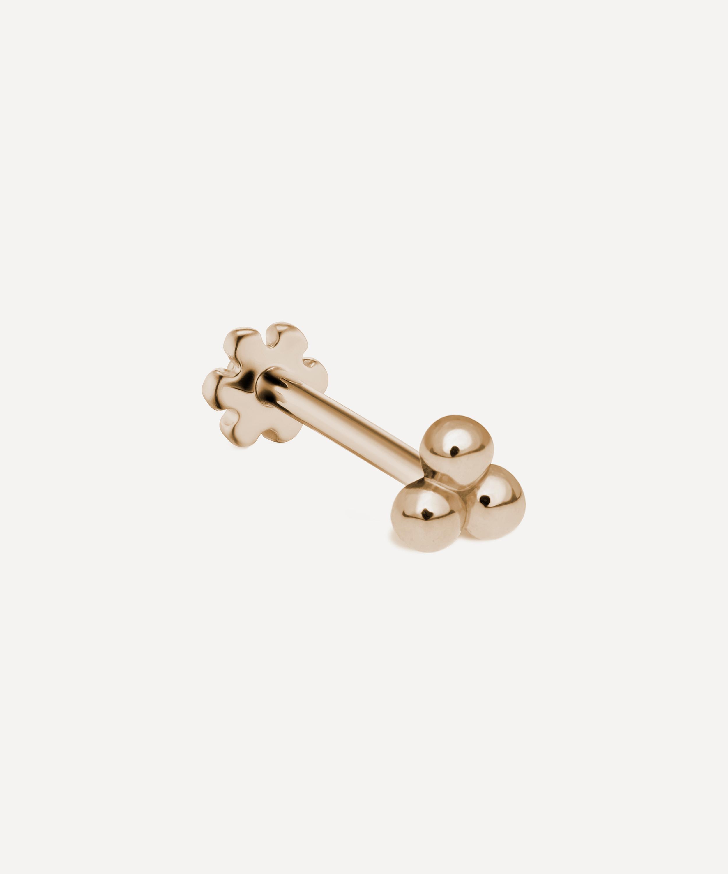 MARIA TASH MARIA TASH 14CT 2.5MM BALL TRINITY THREADED STUD EARRING 000705424