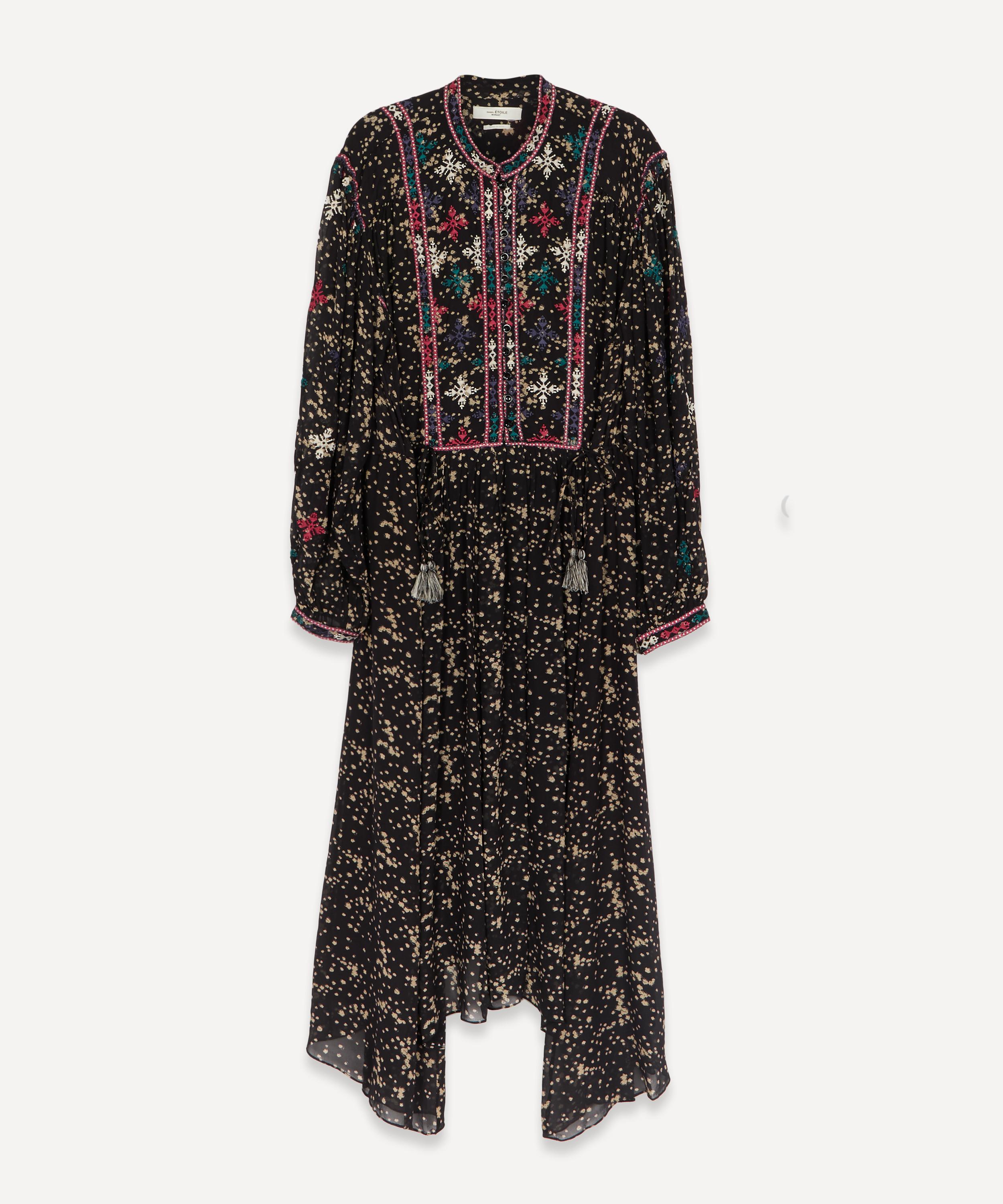 ISABEL MARANT ÉTOILE INESIA EMBROIDERED GEORGETTE DRESS