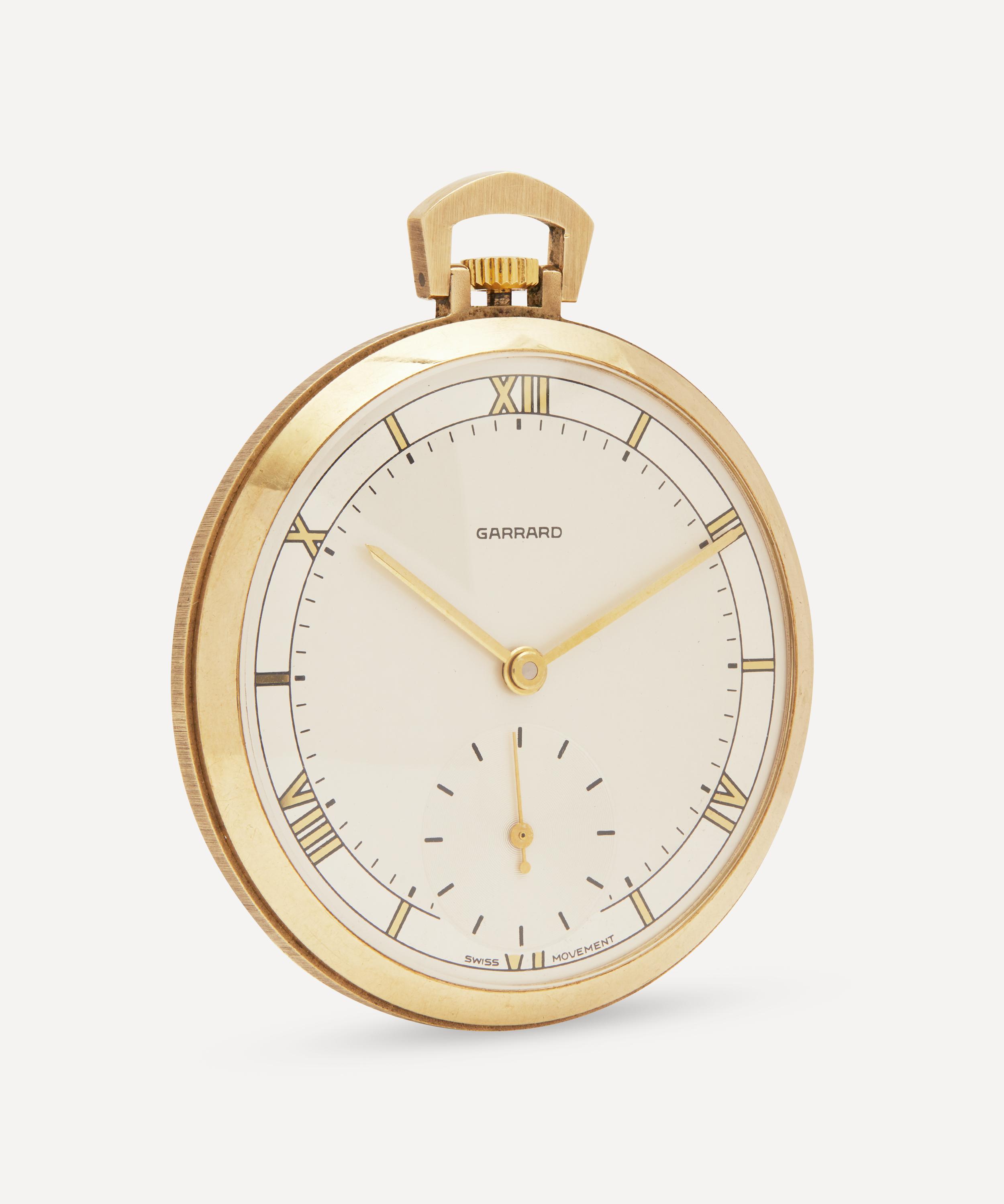 Shop Designer Vintage Mens 1980s Garrard 9 Carat Gold Pocket Watch