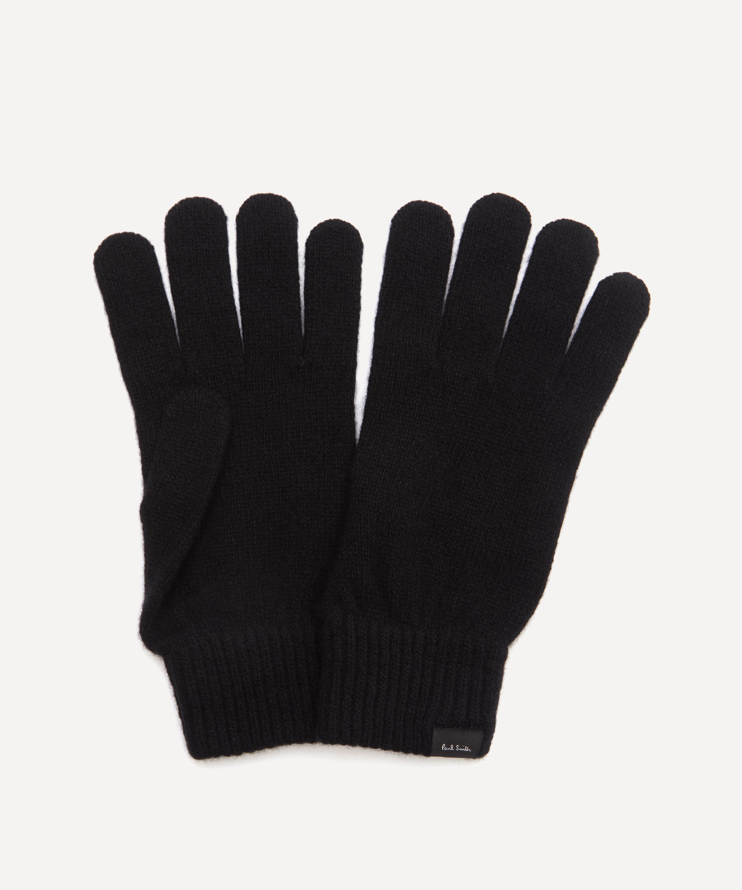 PAUL SMITH KNITTED CASHMERE-BLEND GLOVES,000709650