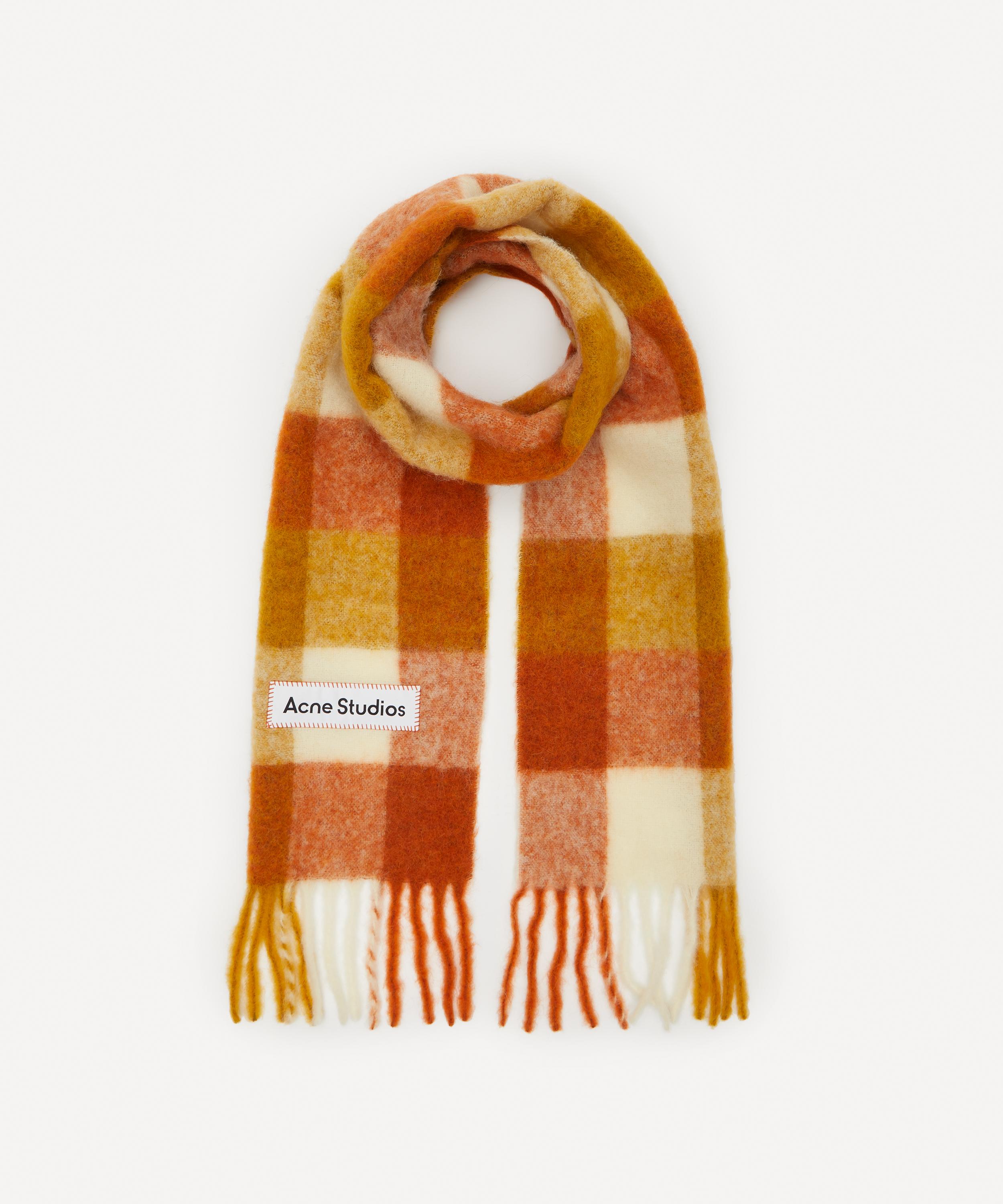 Acne Studios Multi Check Alpaca-blend Scarf