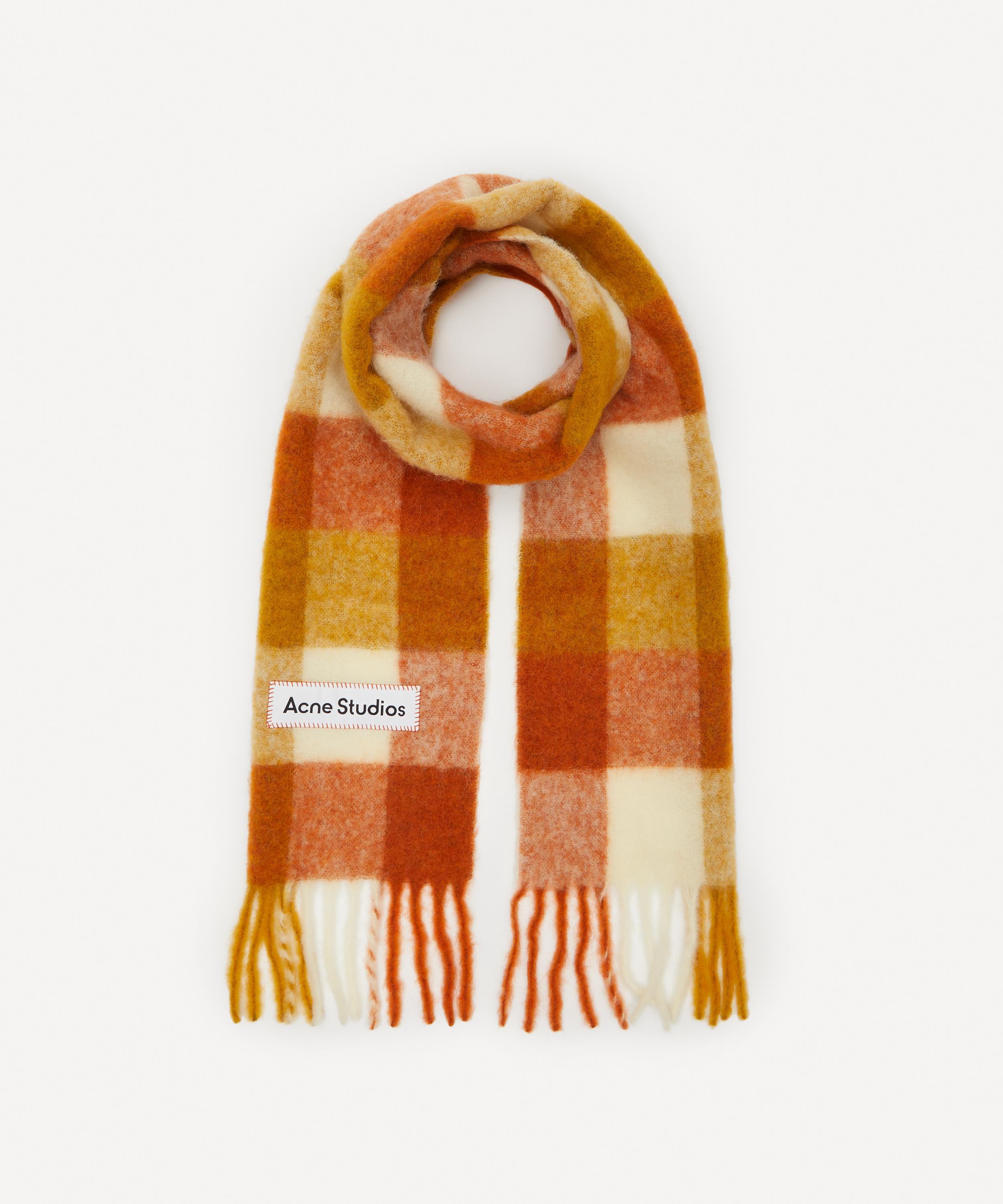 ACNE STUDIOS MULTI CHECK ALPACA-BLEND SCARF,000709709