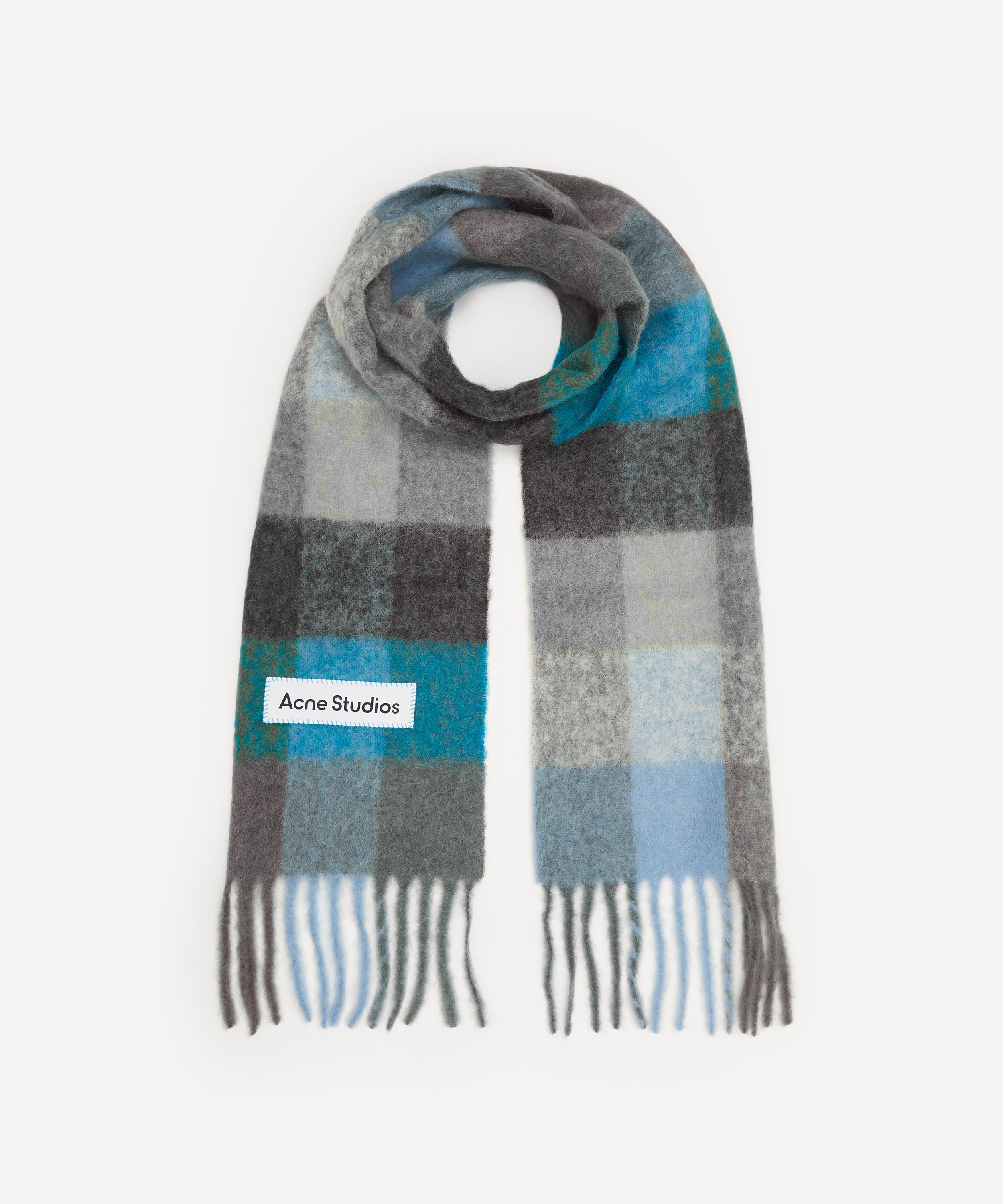 Acne Studios Multi Check Alpaca-blend Scarf