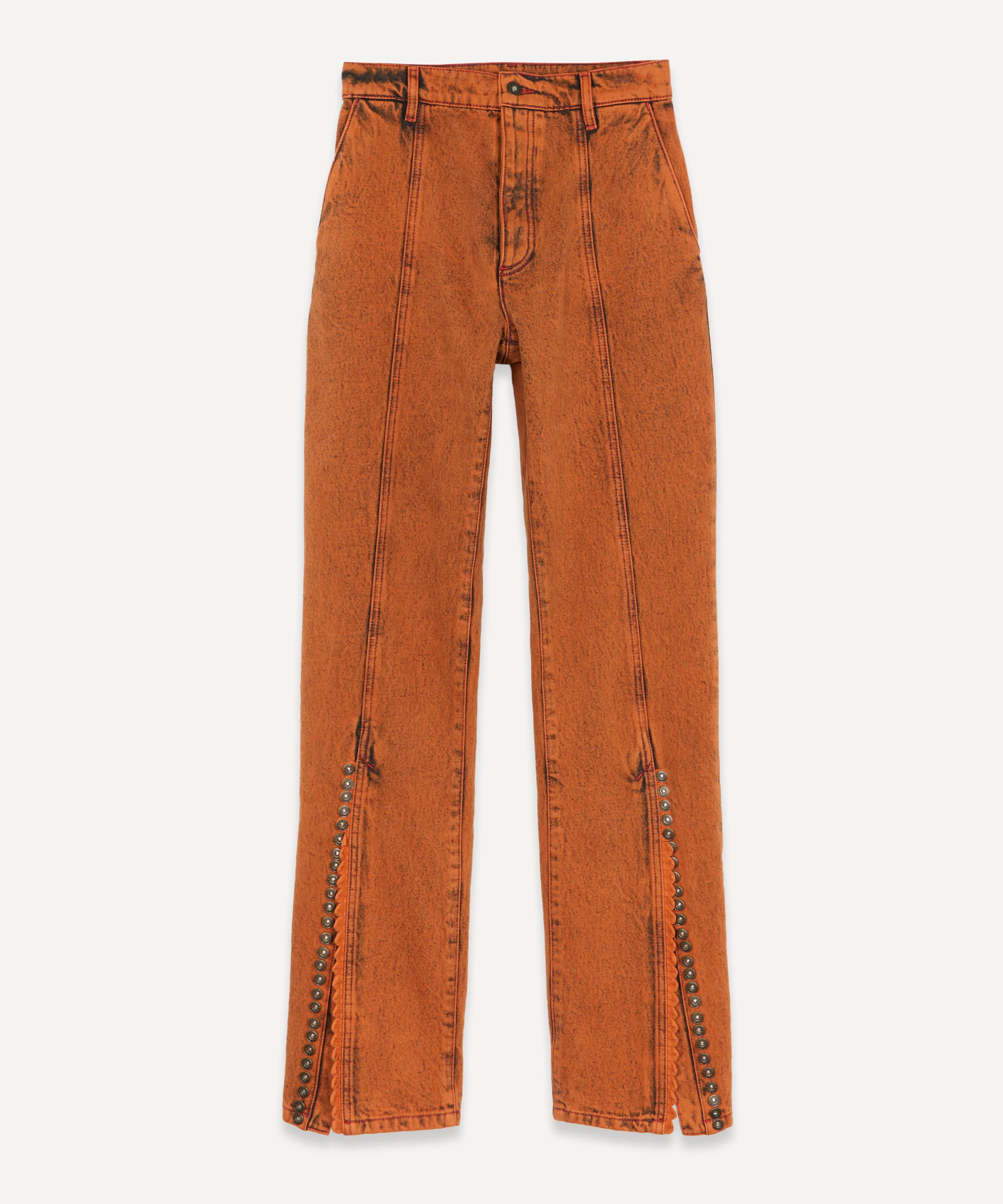 Y/PROJECT MULTI-BUTTON HIGH-WAIST JEANS