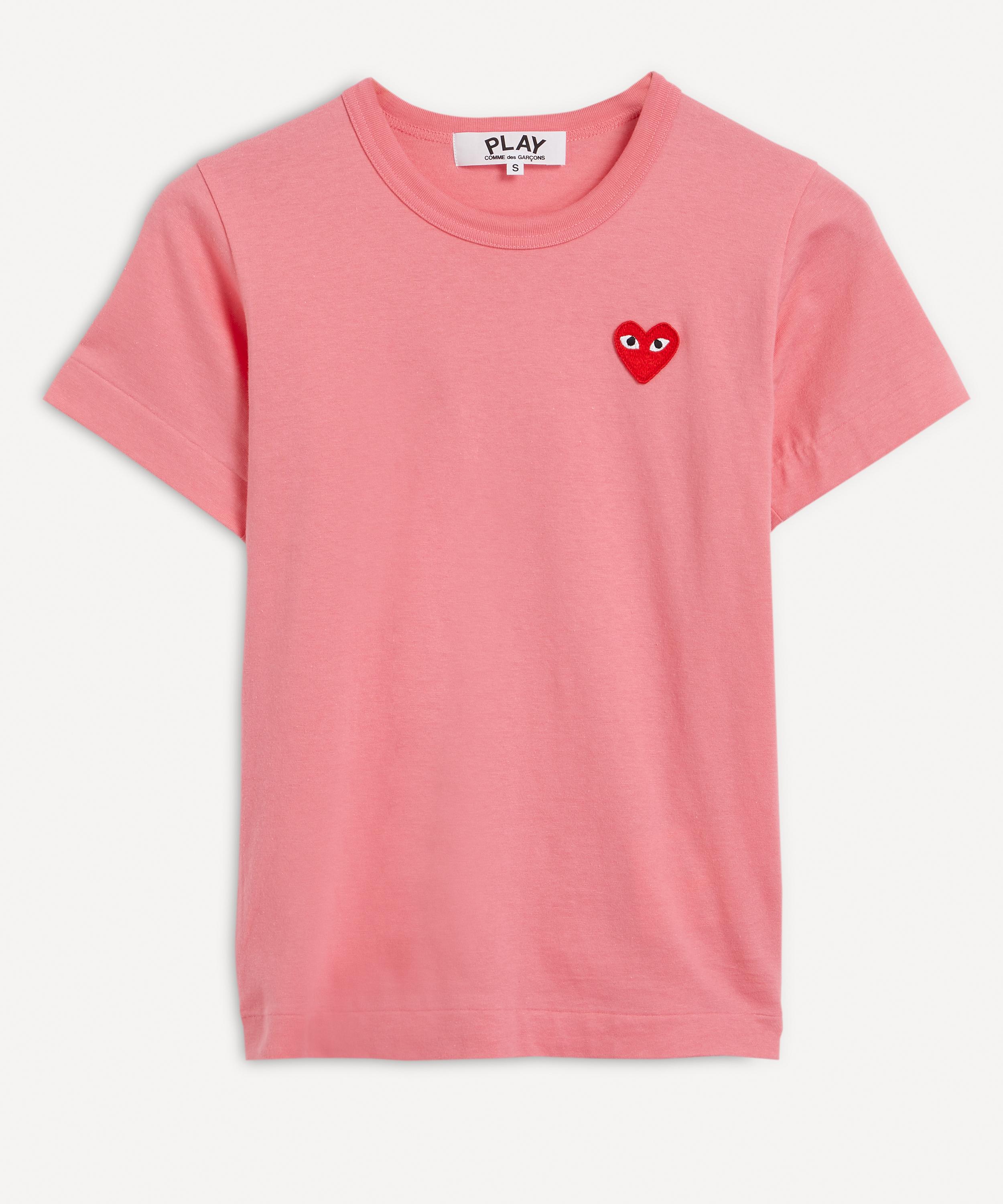 Comme Des Garçons Play Short-sleeve T-shirt In Pink