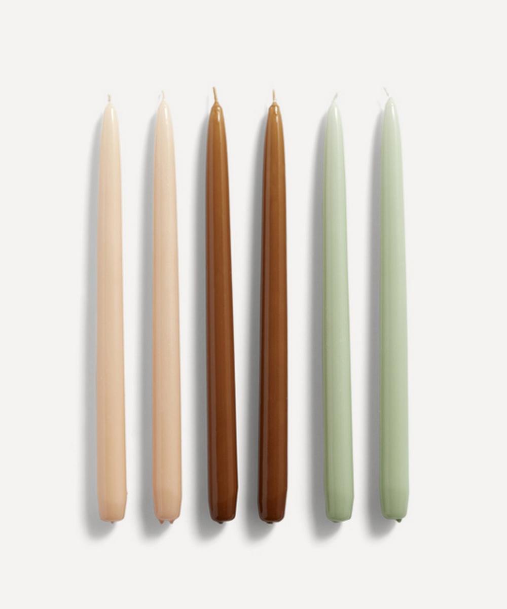 HAY CONICAL CANDLES SET OF SIX,000712114