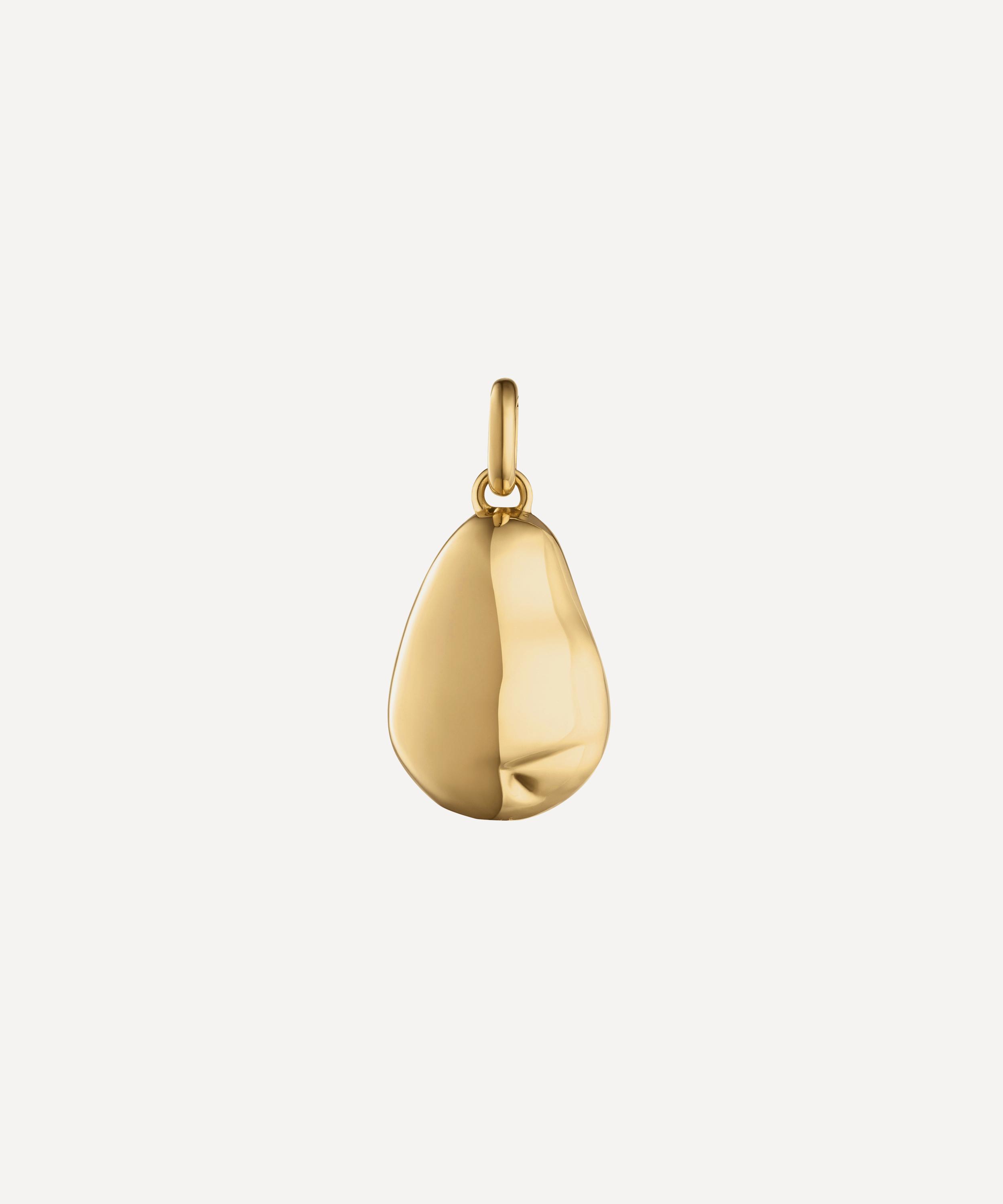 Shop Monica Vinader Gold Plated Vermeil Silver Nura Pearl Pendant Charm