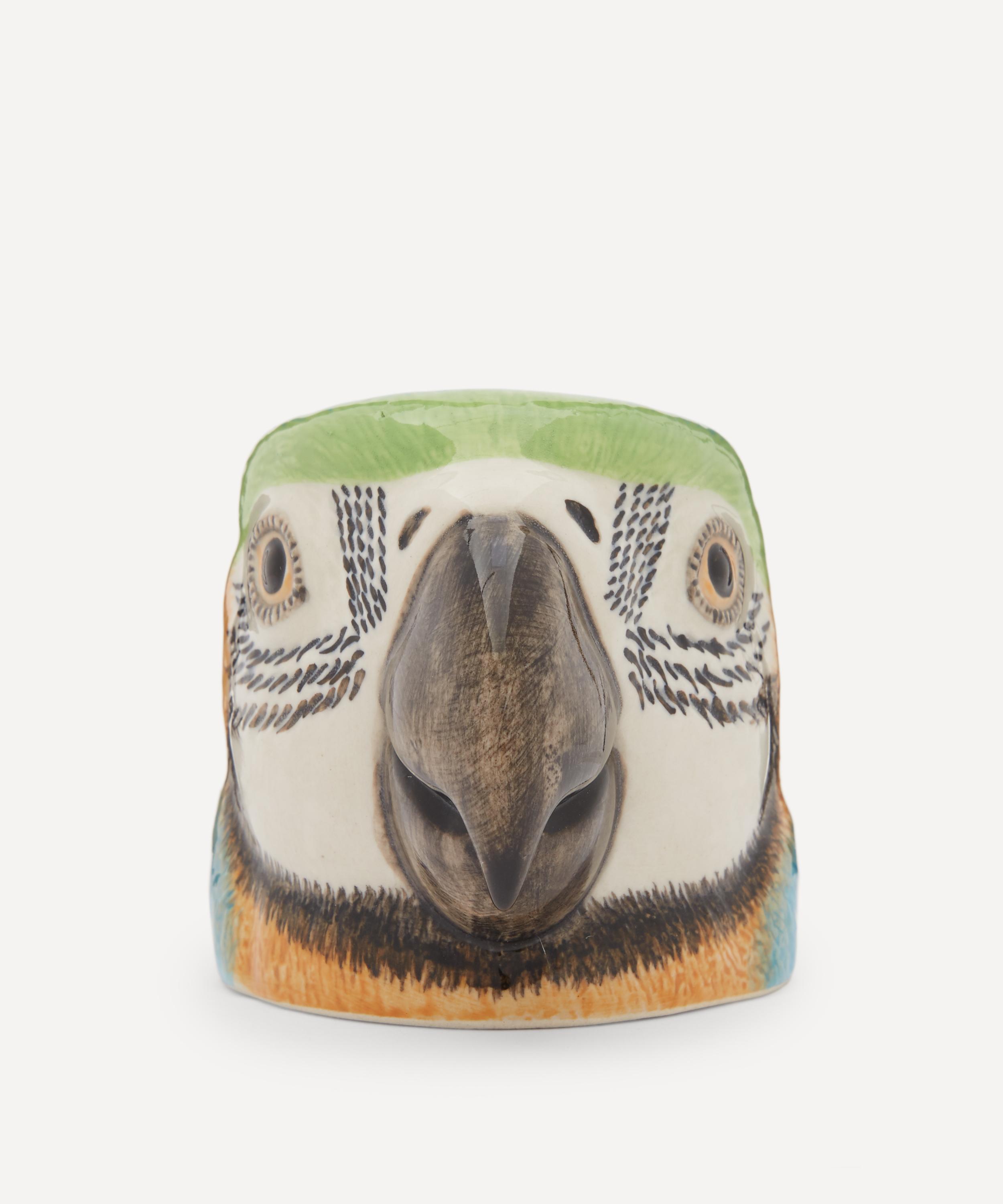 Quail Macaw Face Egg Cup In Multicoloured