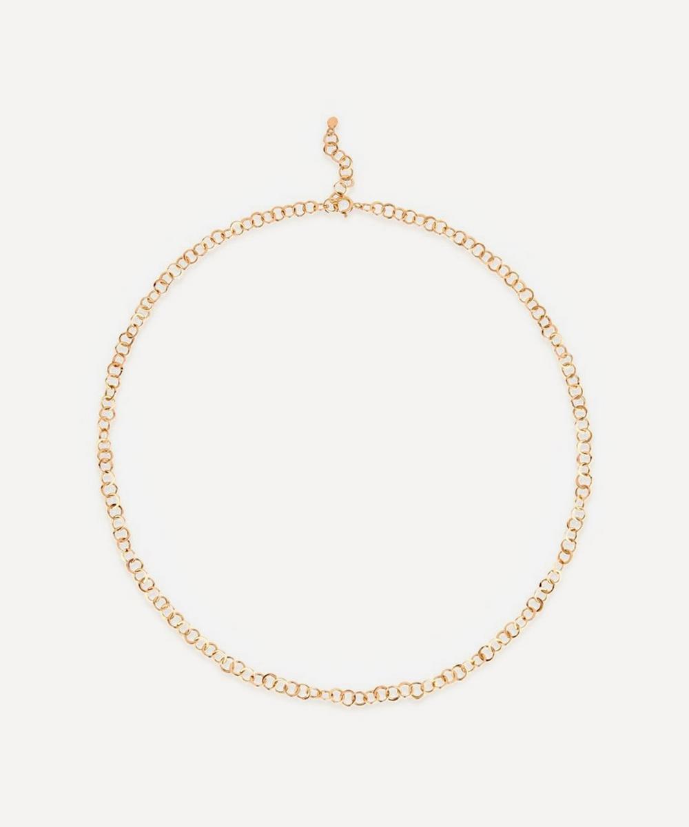 DINNY HALL 10CT GOLD PLANISHED NECKLACE,000713537