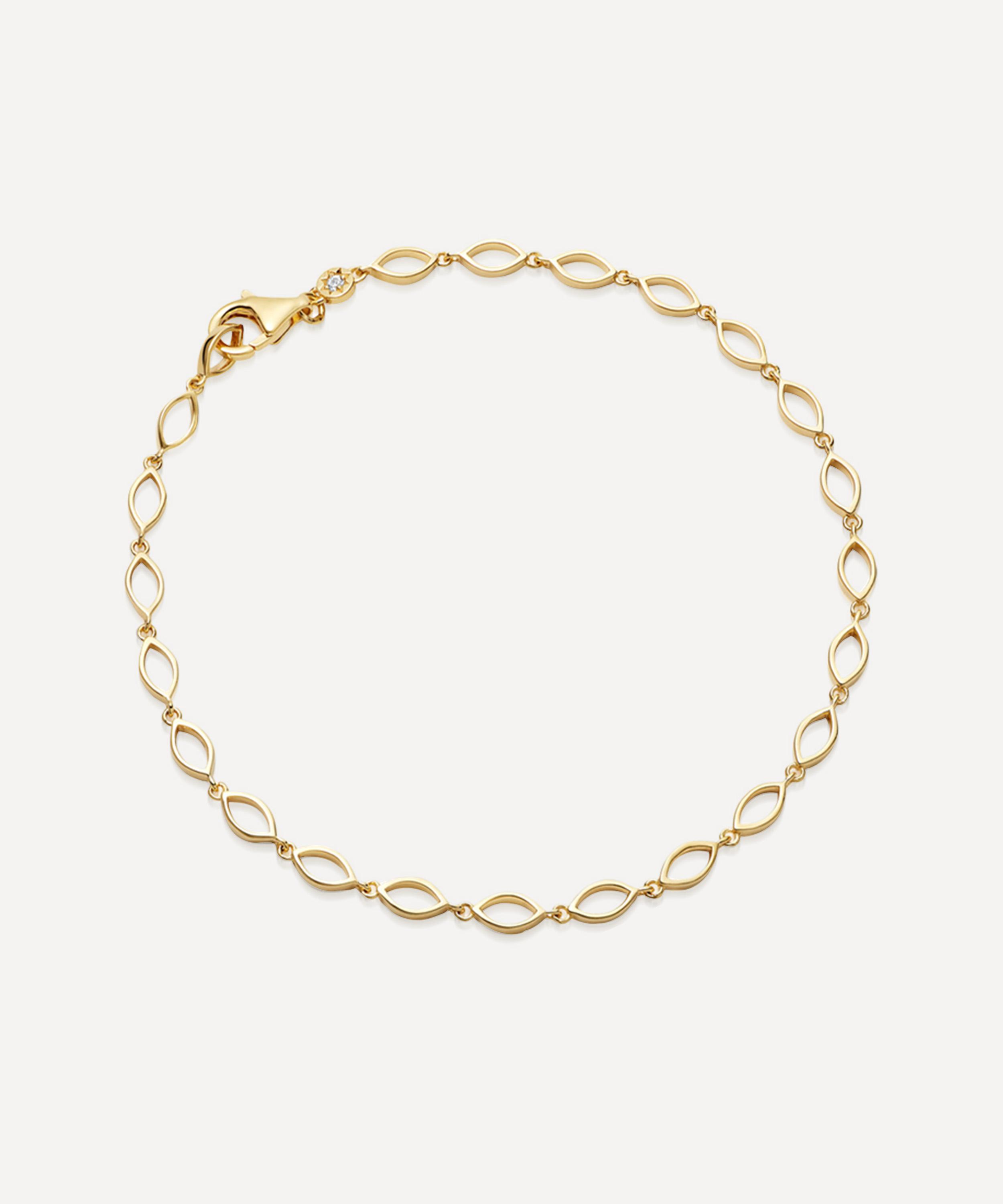 ASTLEY CLARKE ASTLEY CLARKE GOLD PLATED VERMEIL SILVER BIOGRAPHY EVIL EYE CHAIN BRACELET 000713555