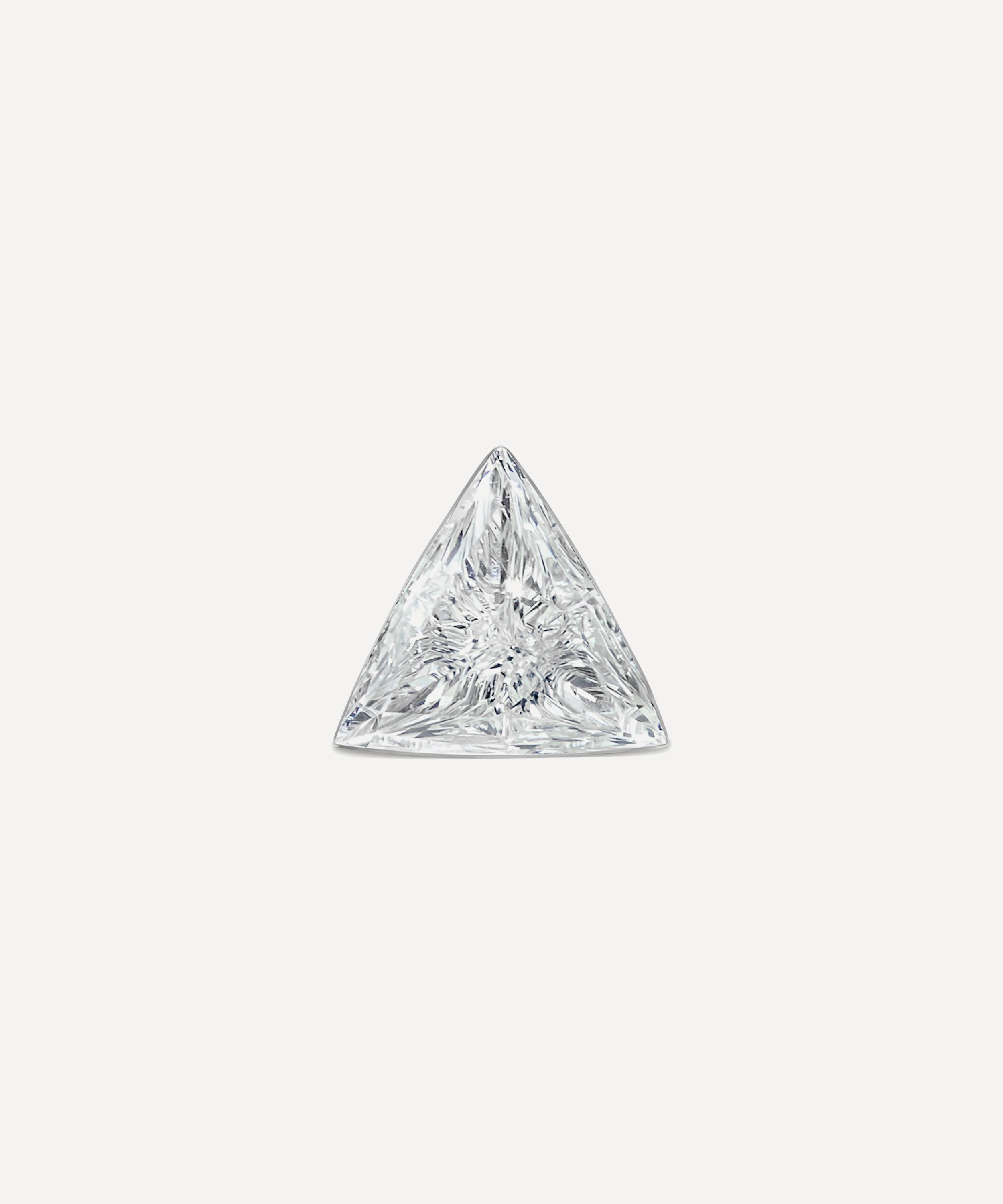 MARIA TASH MARIA TASH 18CT 3MM INVISIBLE SET TRIANGLE DIAMOND THREADED STUD EARRING 000713646