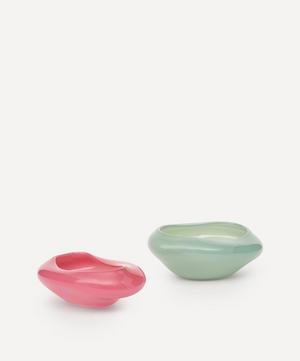 Mint/Pink Candy Dish Pair