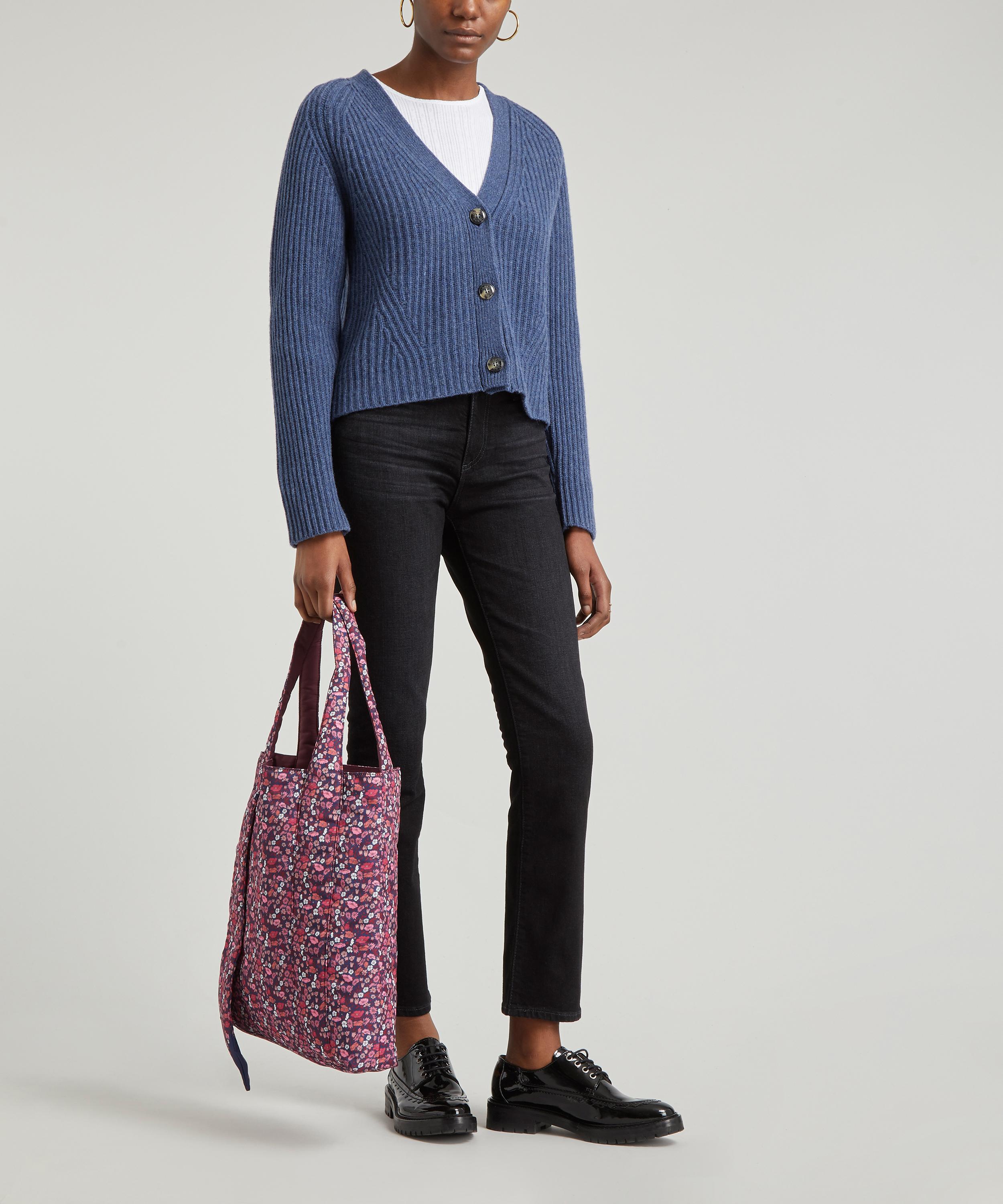 Shop Liberty Women's Print With Purpose Regenerated Reversible Twilly Tote Bag In Burgundy