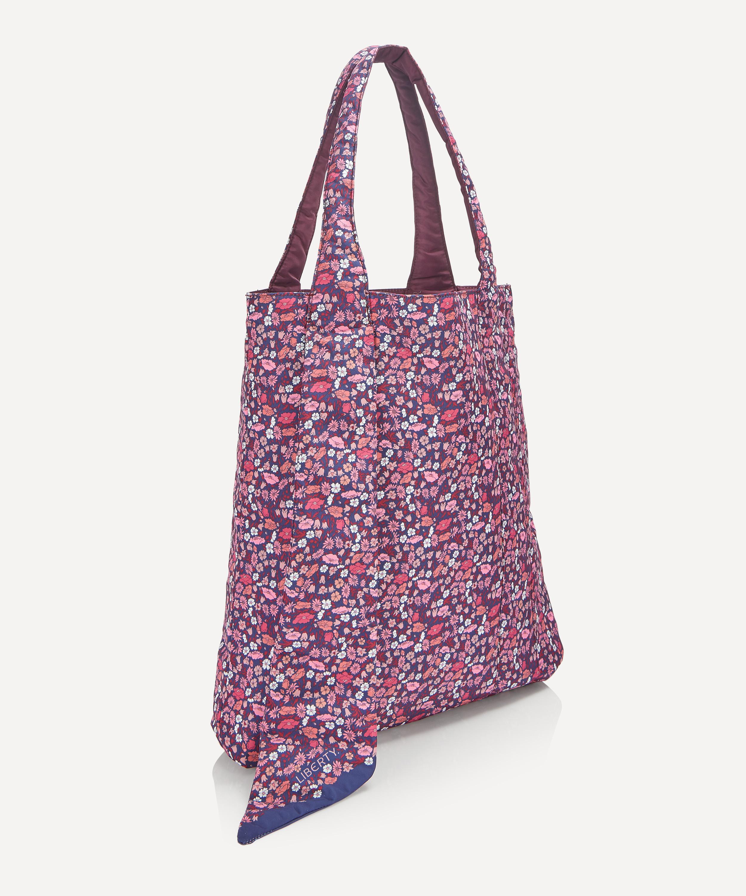 Shop Liberty Women's Print With Purpose Regenerated Reversible Twilly Tote Bag In Burgundy