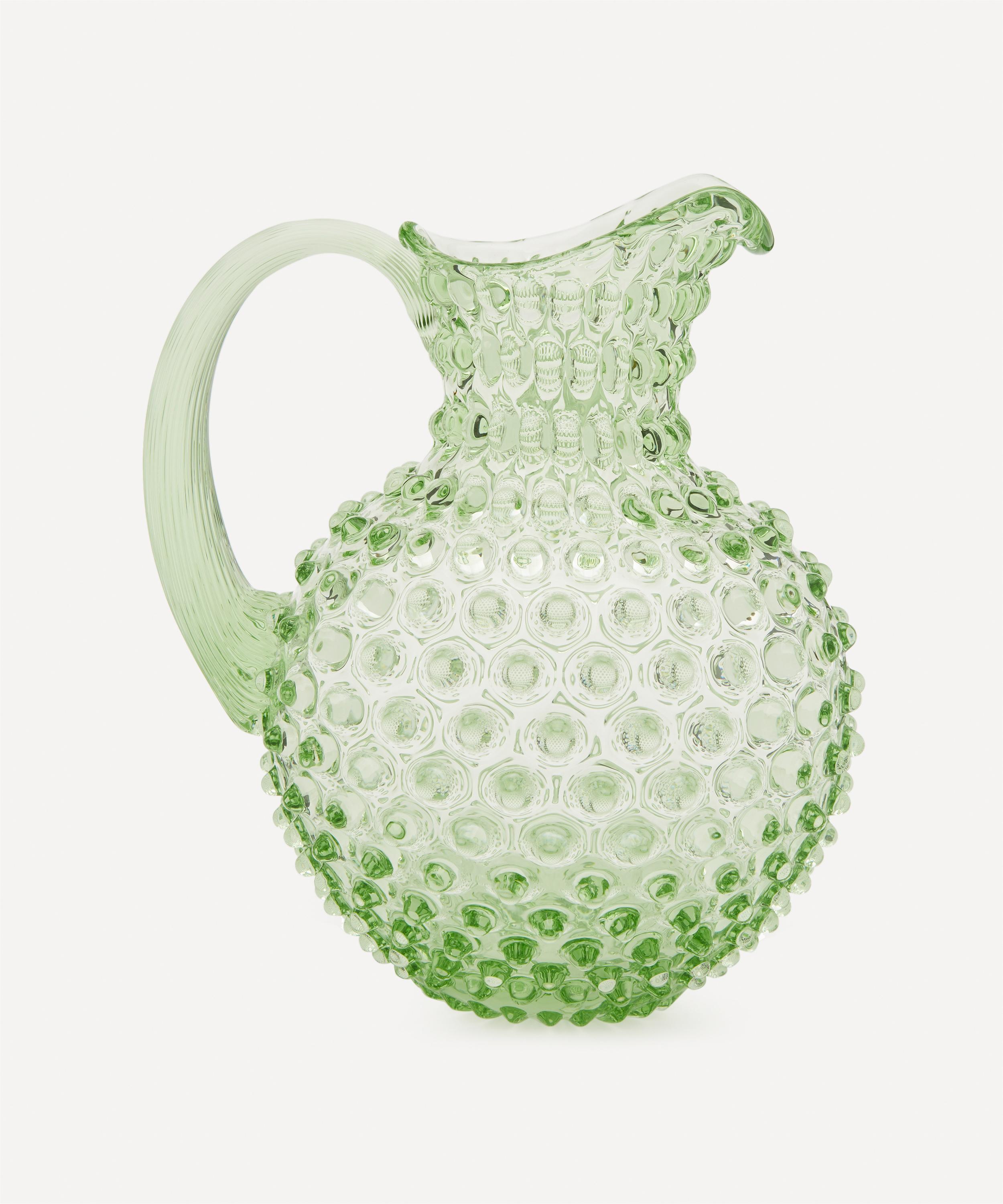 Klimchi Large Hobnail Jug In Light Green